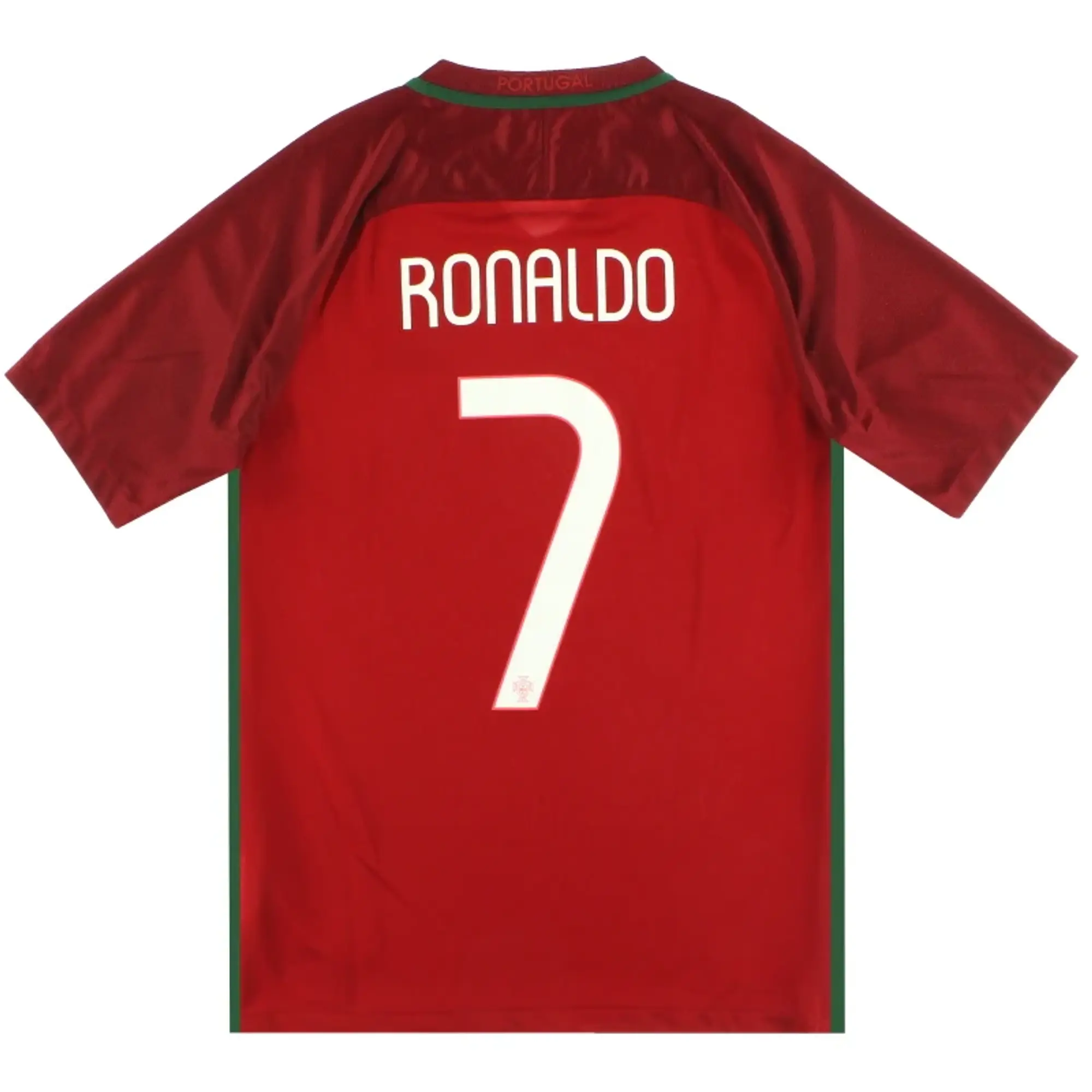 2016-17 Portugal Home Shirt Ronaldo #7 *Mint* M - Portugal / Mint / Medium