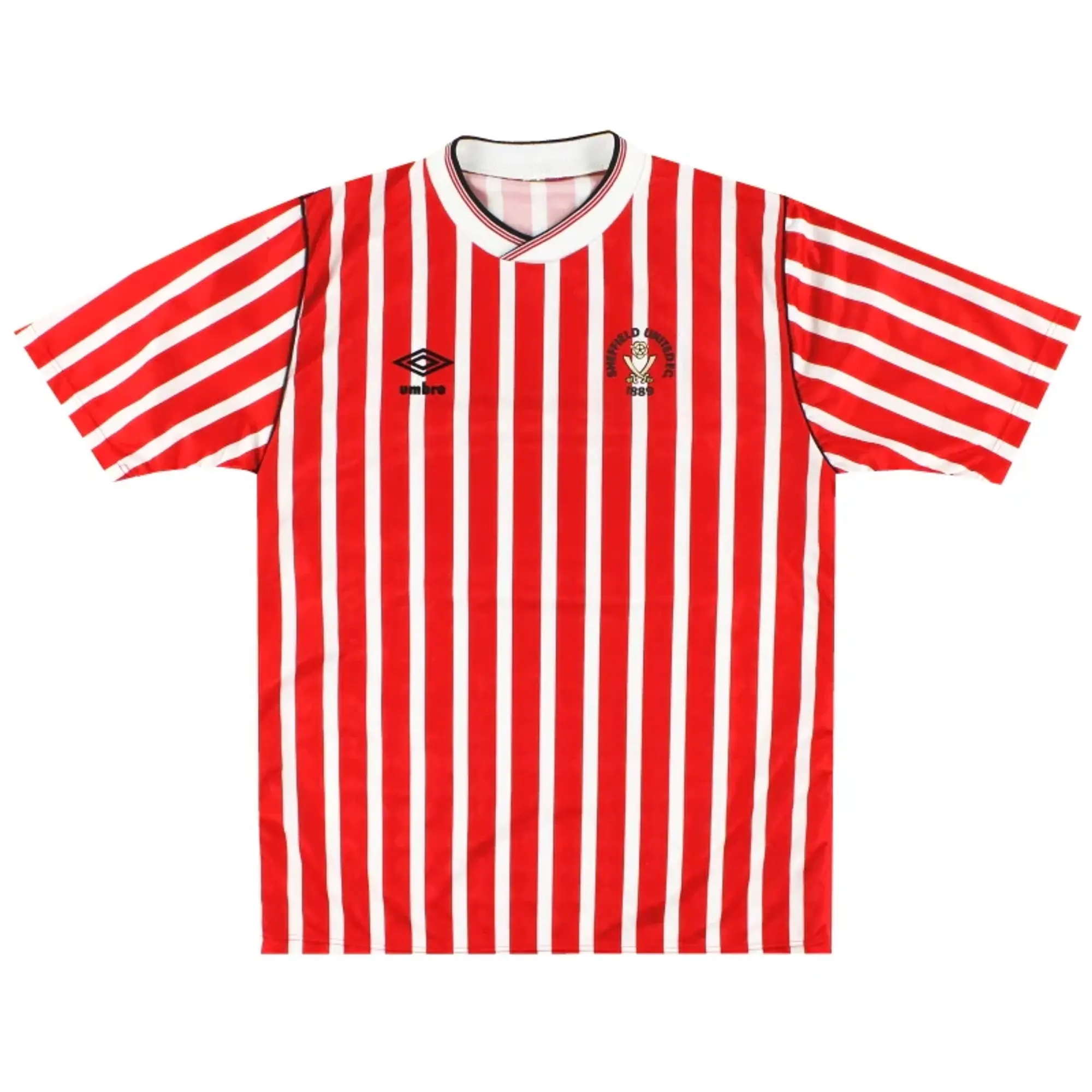 1987-90 Sheffield United Umbro Home Shirt L - Sheffield United / Excellent / Large