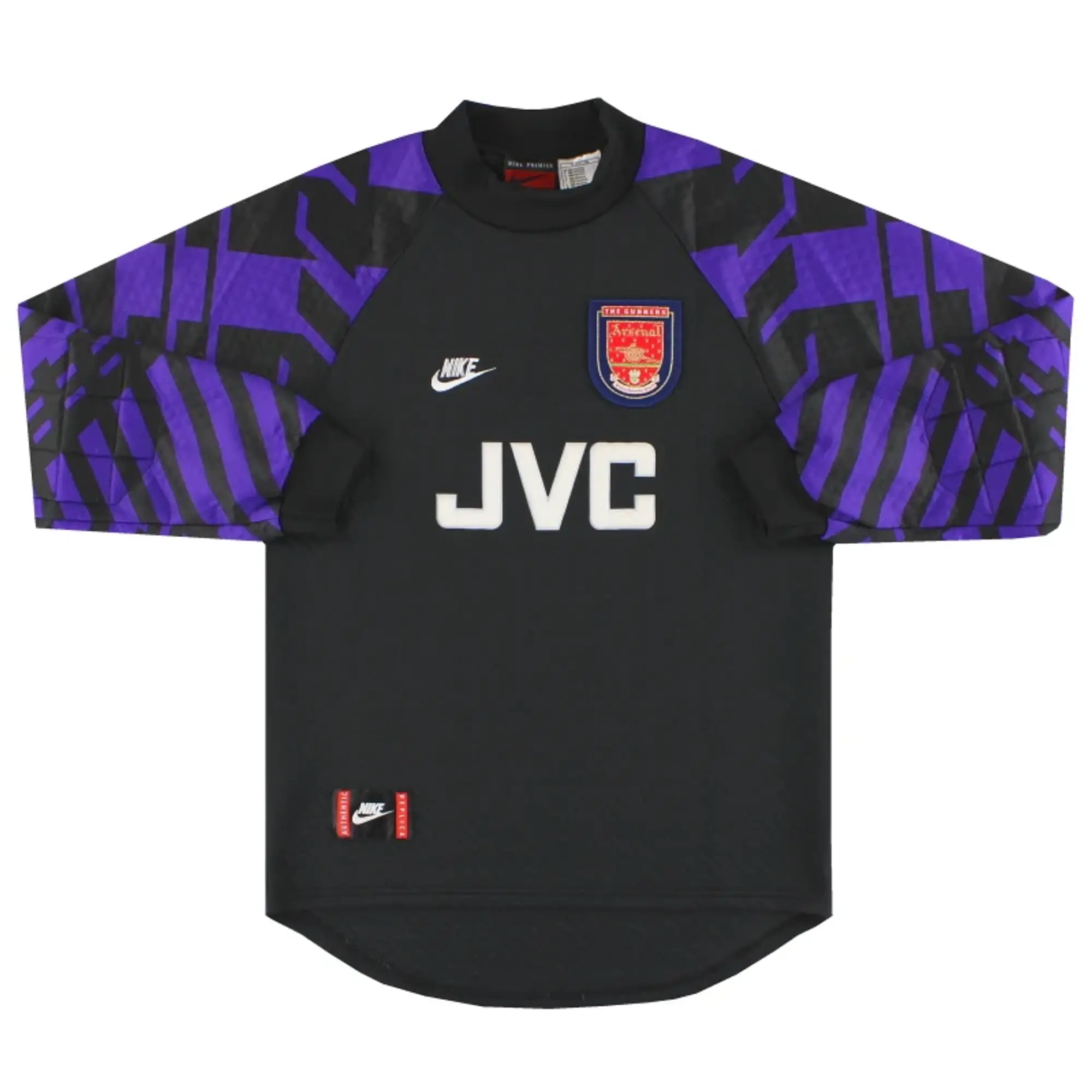 1995-97 Arsenal Nike Goalkeeper Shirt *Mint* S - Arsenal / Mint / Small