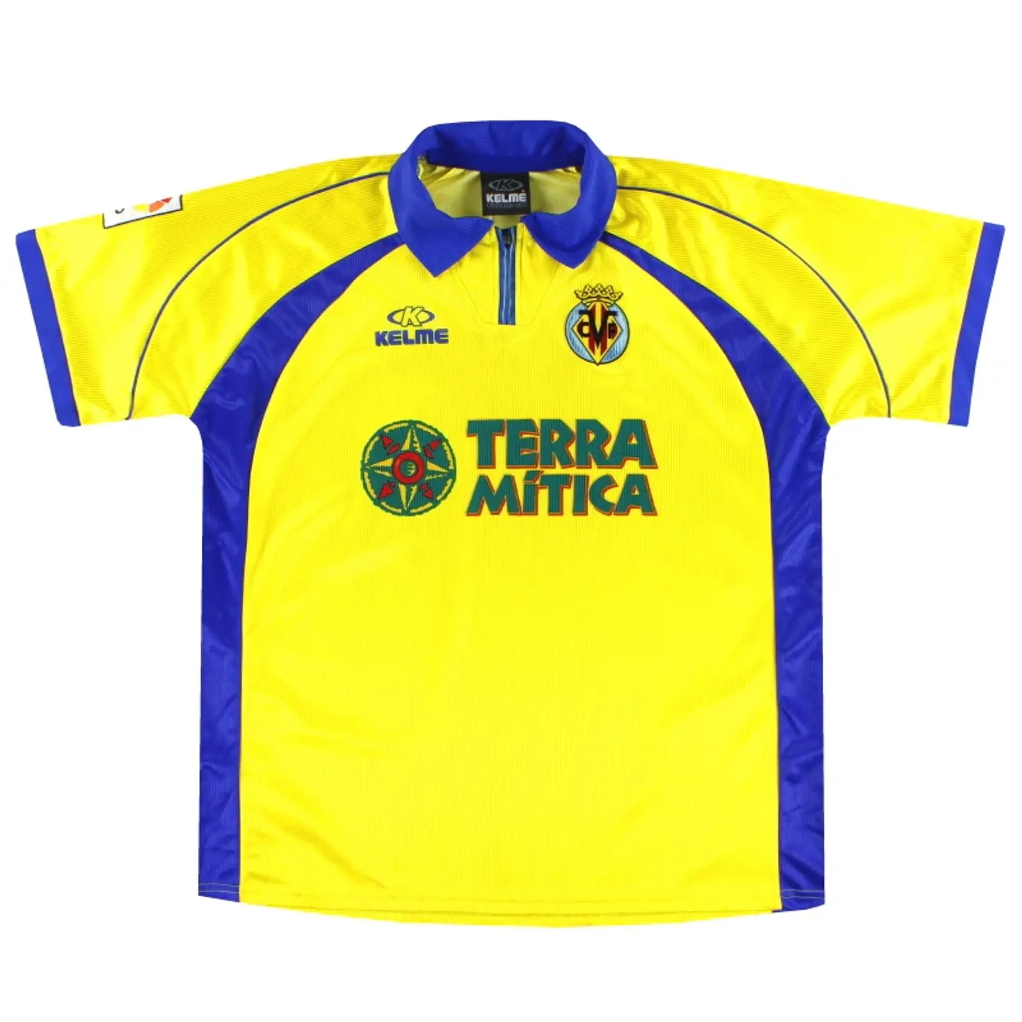 2000-01 Villarreal Kelme Home Shirt XL - Other Spanish Clubs / Excellent / XL