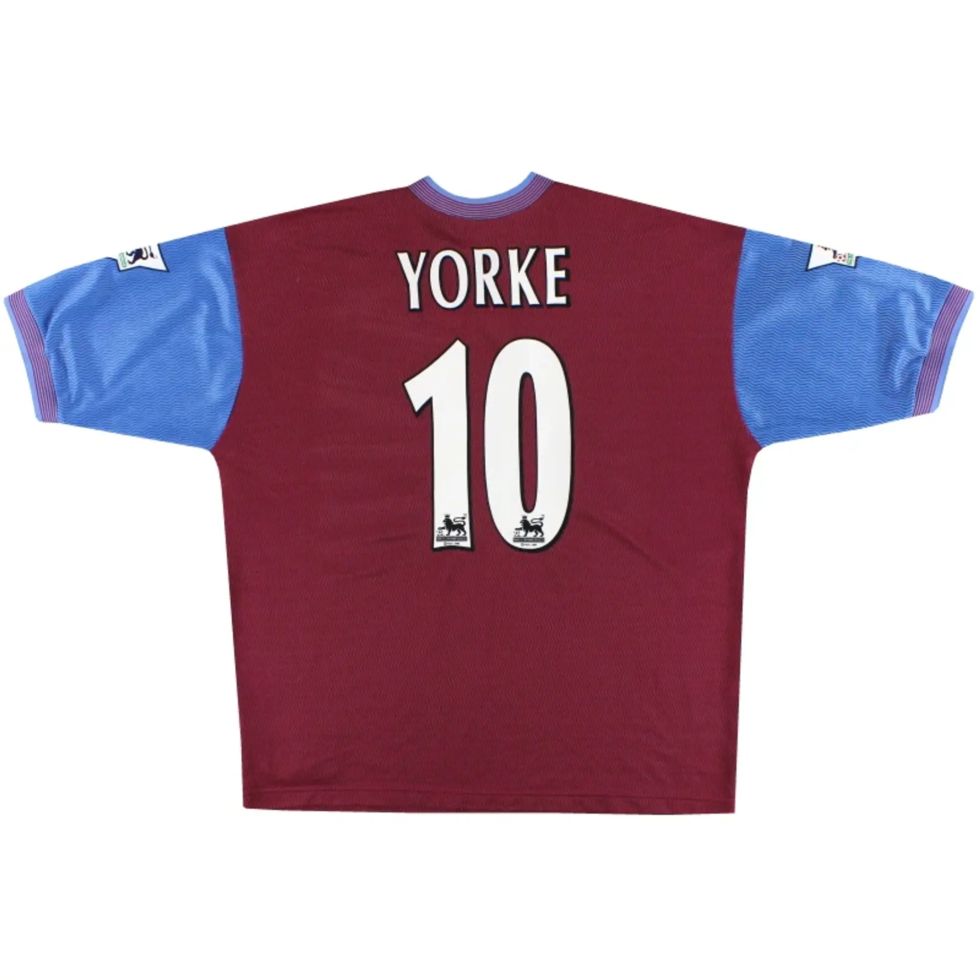 1997-98 Aston Villa Reebok Home Shirt Yorke #10 XL - Aston Villa / Excellent / XL