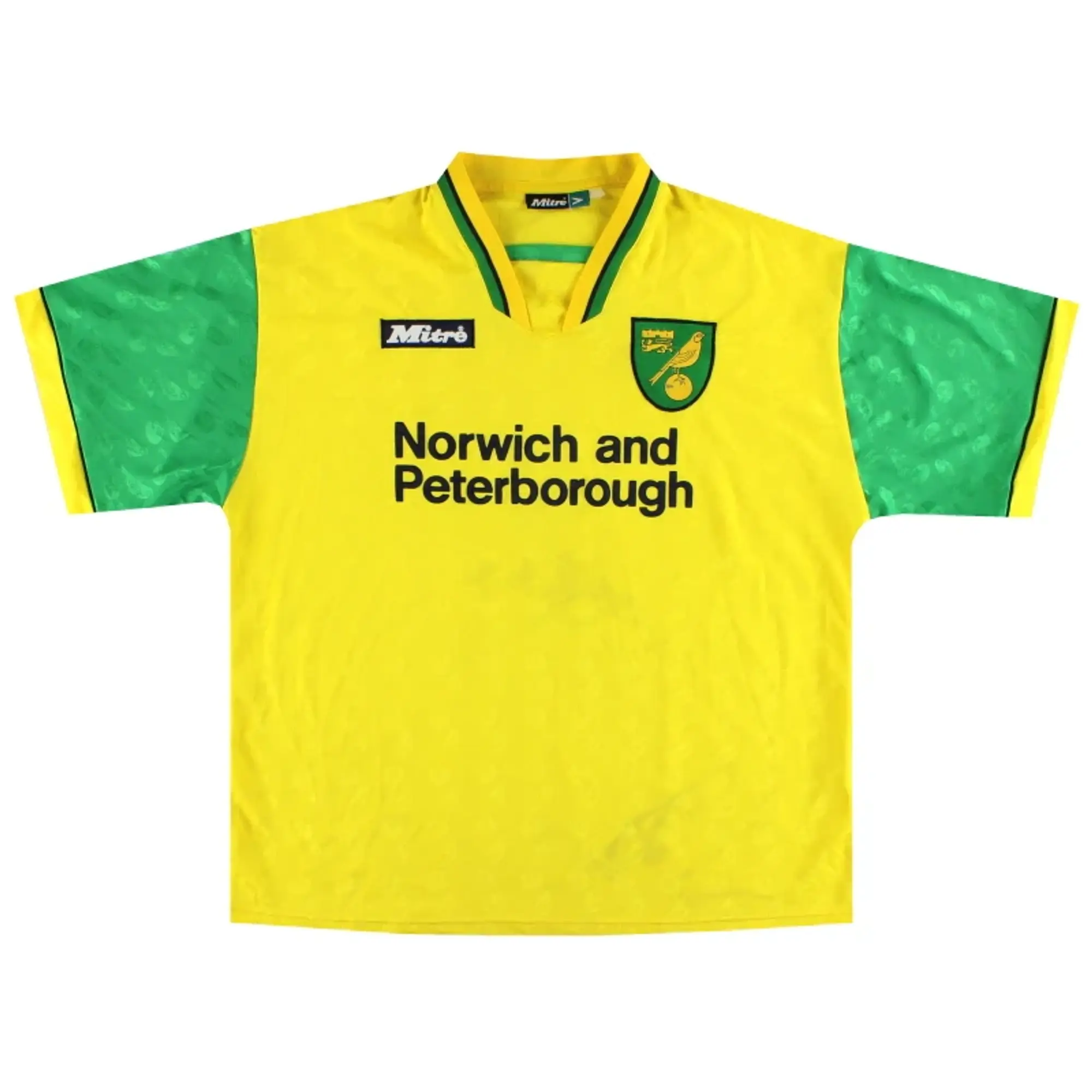 1996-97 Norwich City Mitre Home Shirt M - Norwich City / Excellent / Medium