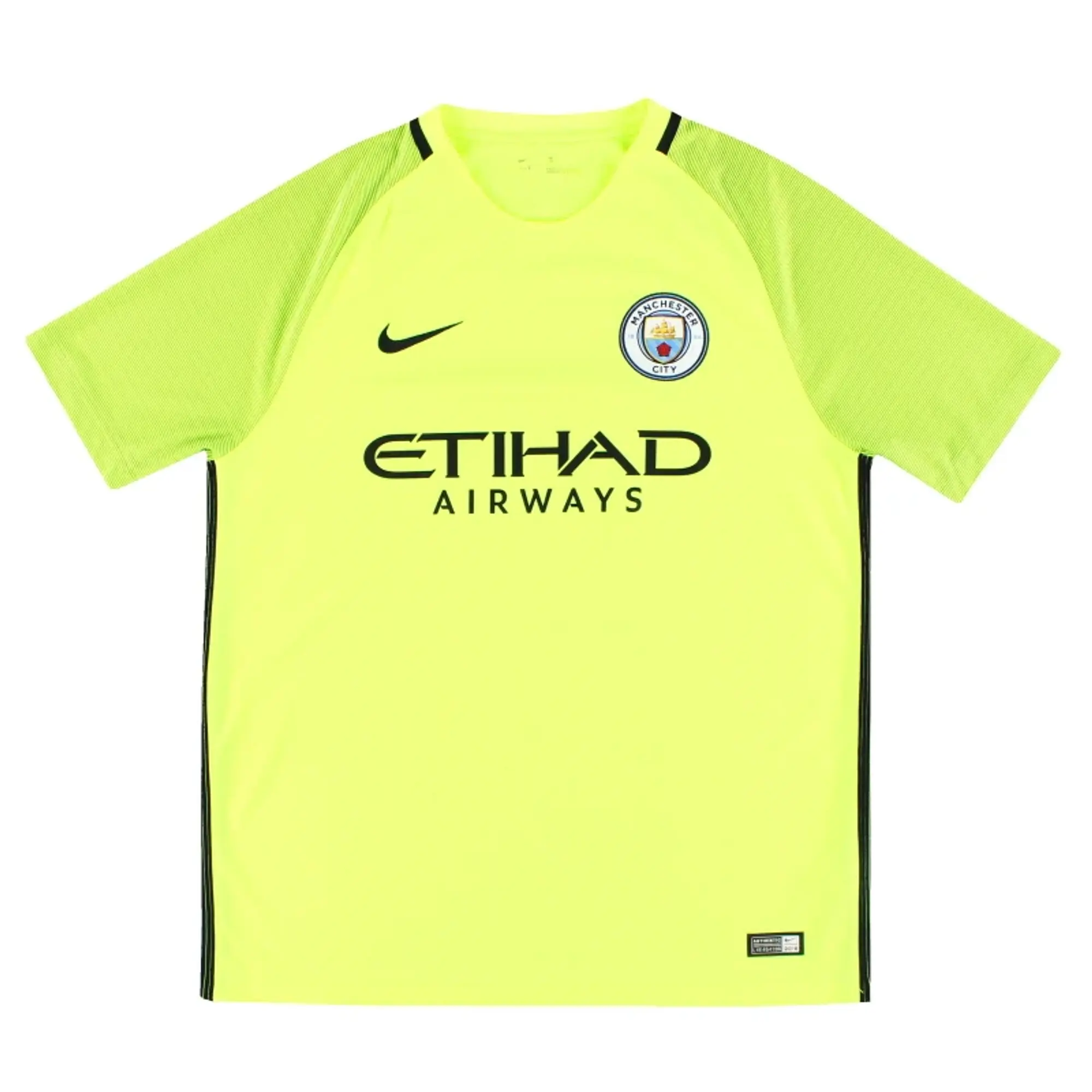 2016-17 Manchester City Nike Goalkeeper Shirt L - Manchester City / Excellent / Large