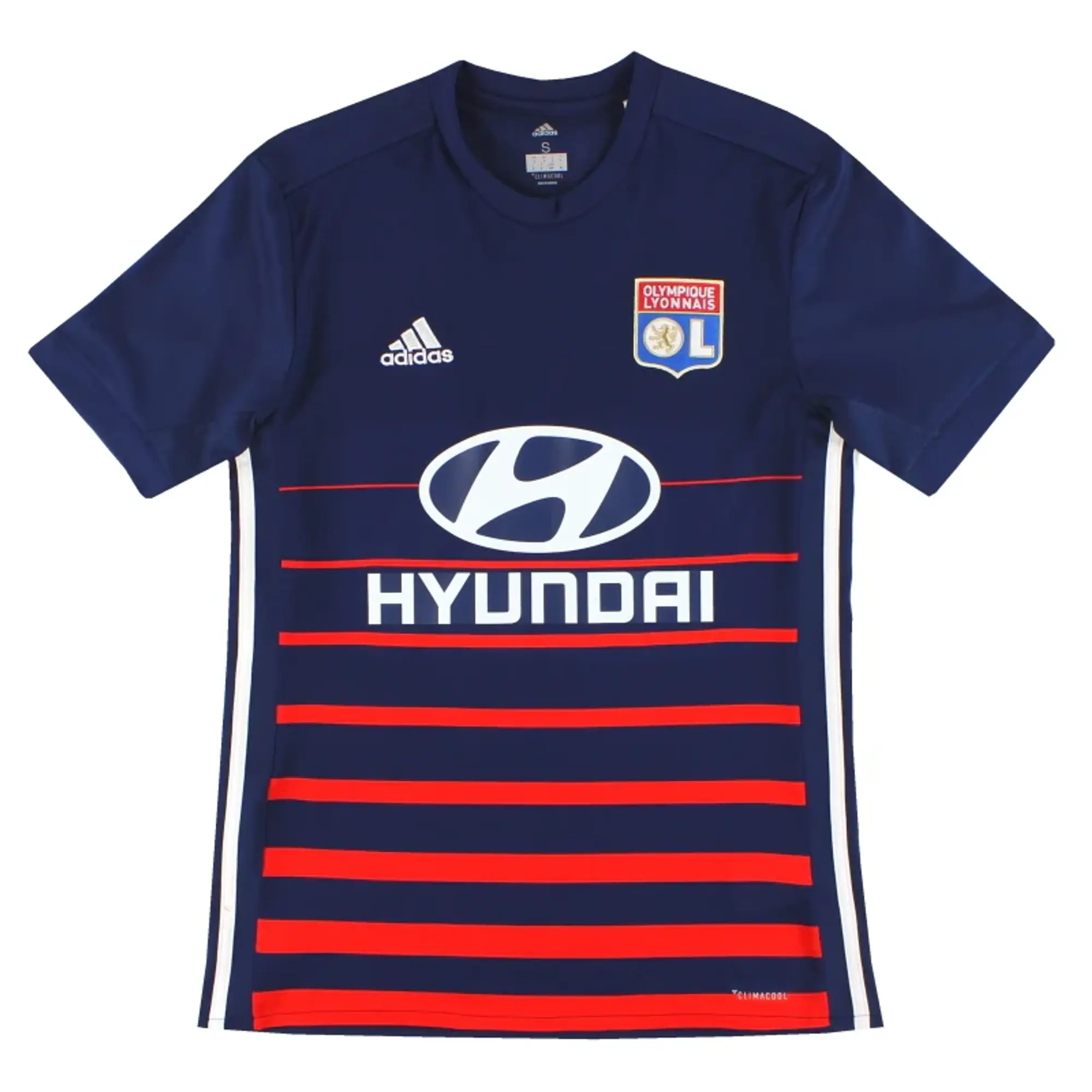 2017-18 Lyon adidas Away Shirt S - Lyon / Excellent / Small