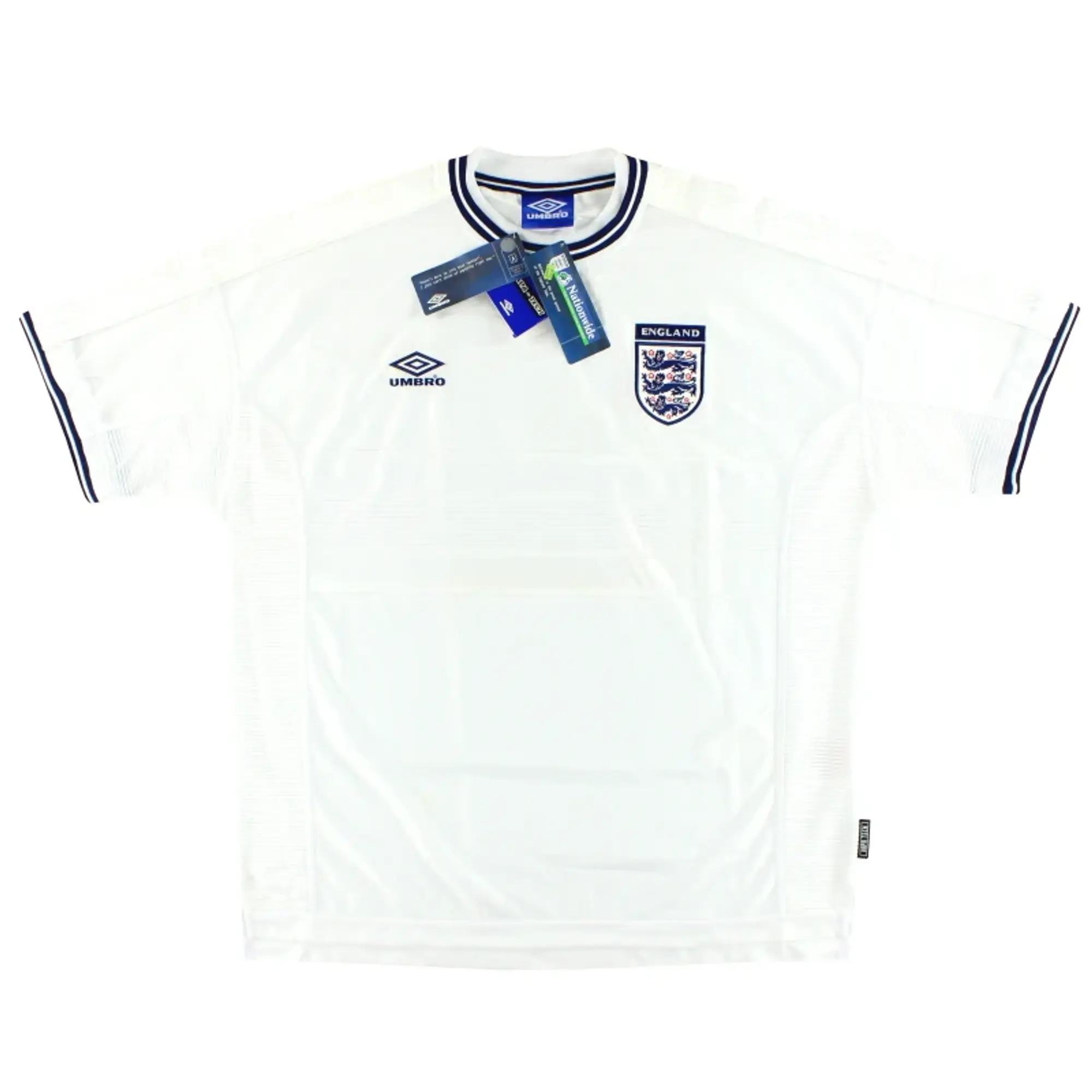 1999-01 England Umbro Home Shirt *w/tags* XXL - England / w/tags / XXL