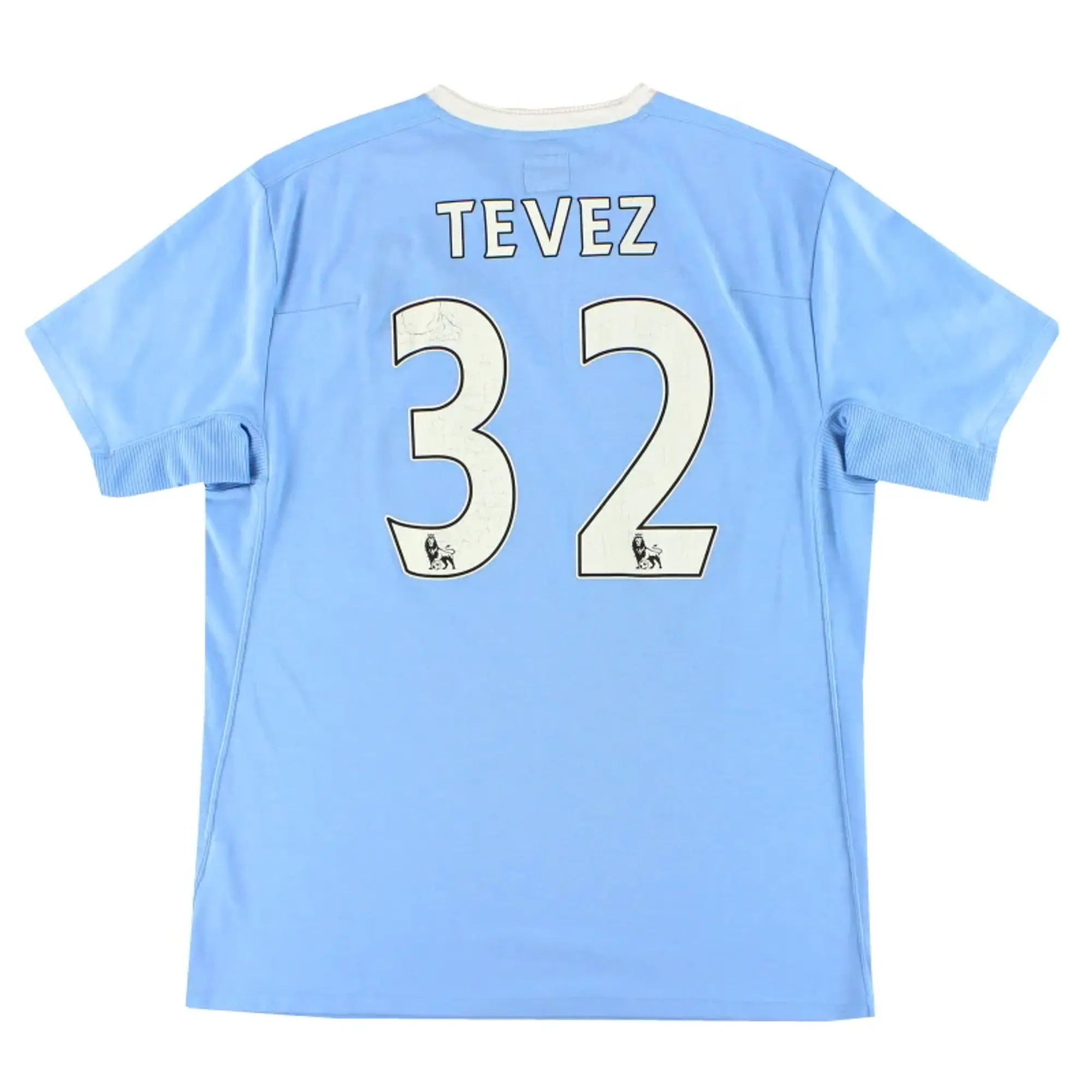 2009-10 Manchester City Umbro Home Shirt Tevez #32 L - Manchester City / Good / Large