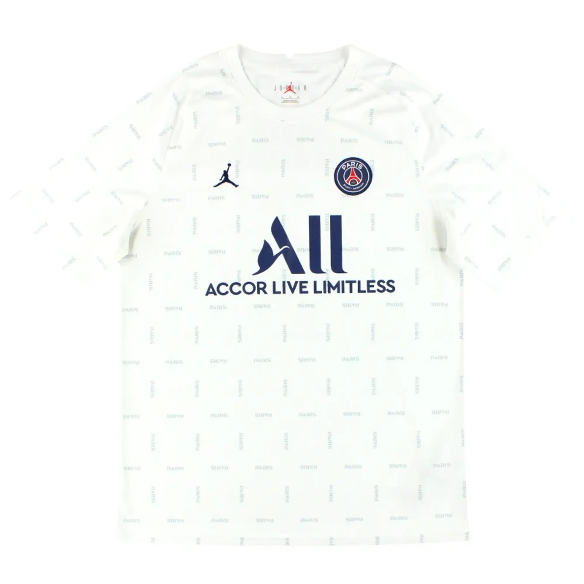 2021-22 Paris Saint-Germain Nike x Air Jordan Fourth Pre-Match Shirt XL - Paris Saint-Germain / Excellent / XL