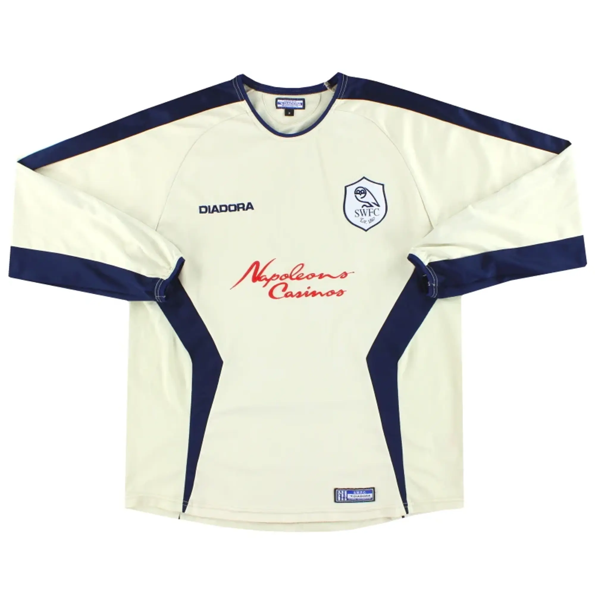 2003-04 Sheffield Wednesday Diadora Away Shirt L/S M - Sheffield Wednesday / Excellent / Medium