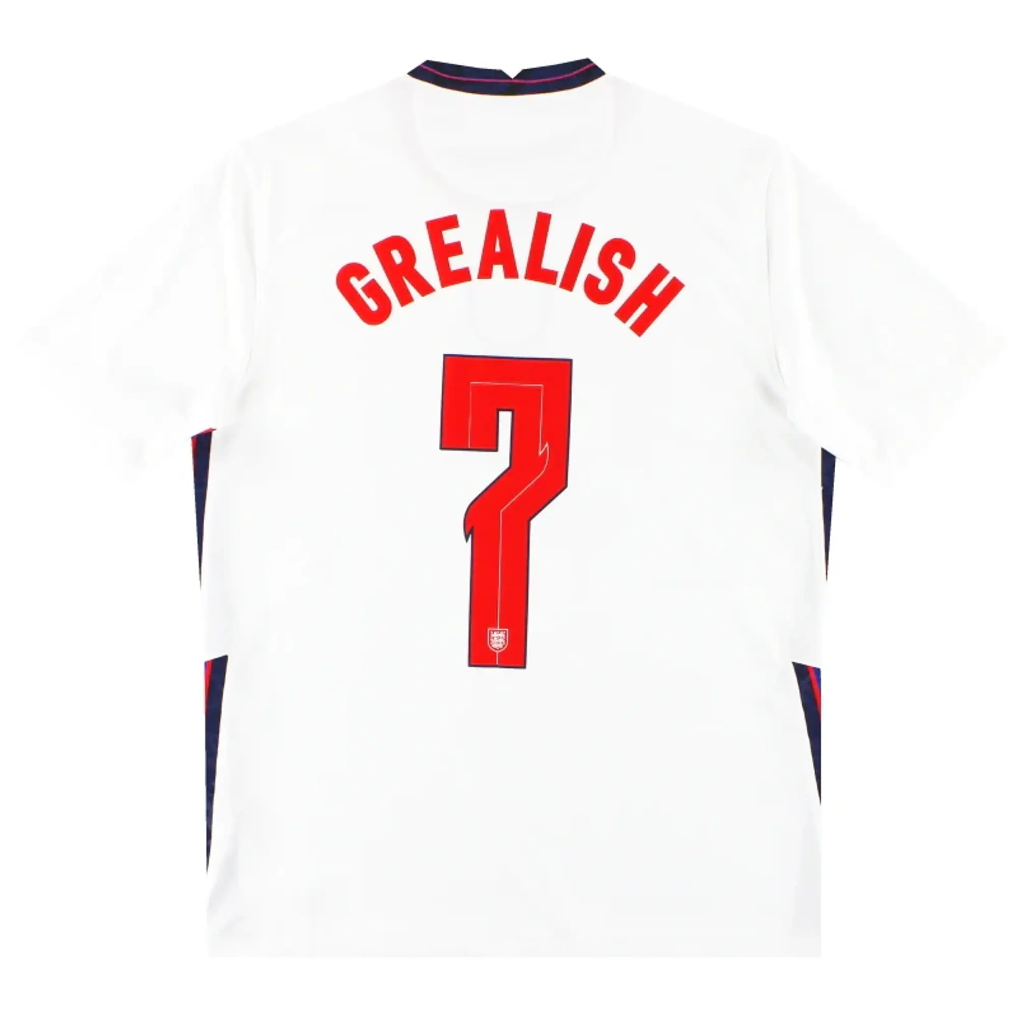 2020-21 England Nike Home Shirt Grealish #7 L - England / Excellent / Large