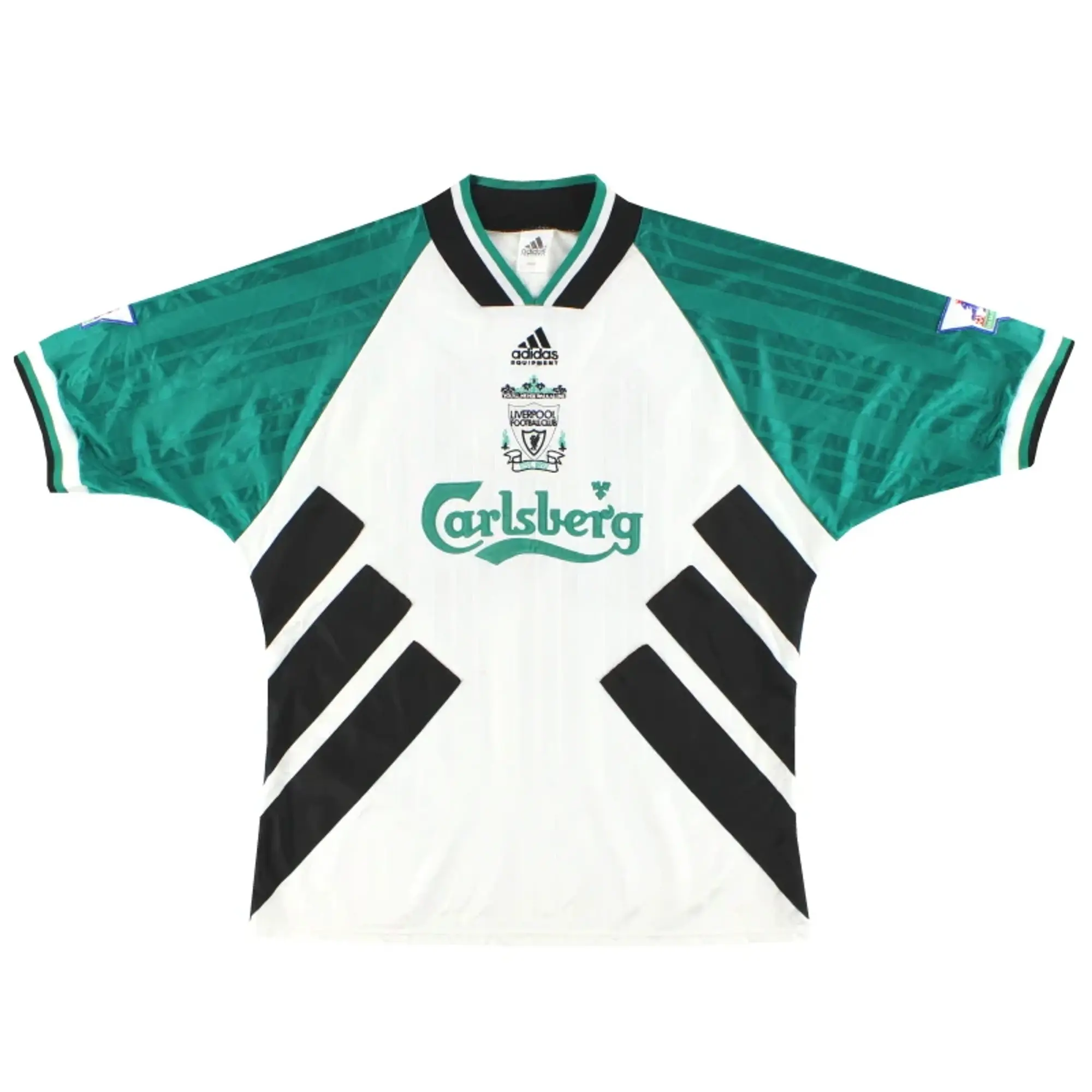 1993-95 Liverpool adidas Match Issue Away Shirt #19 L - Liverpool / Excellent / Large