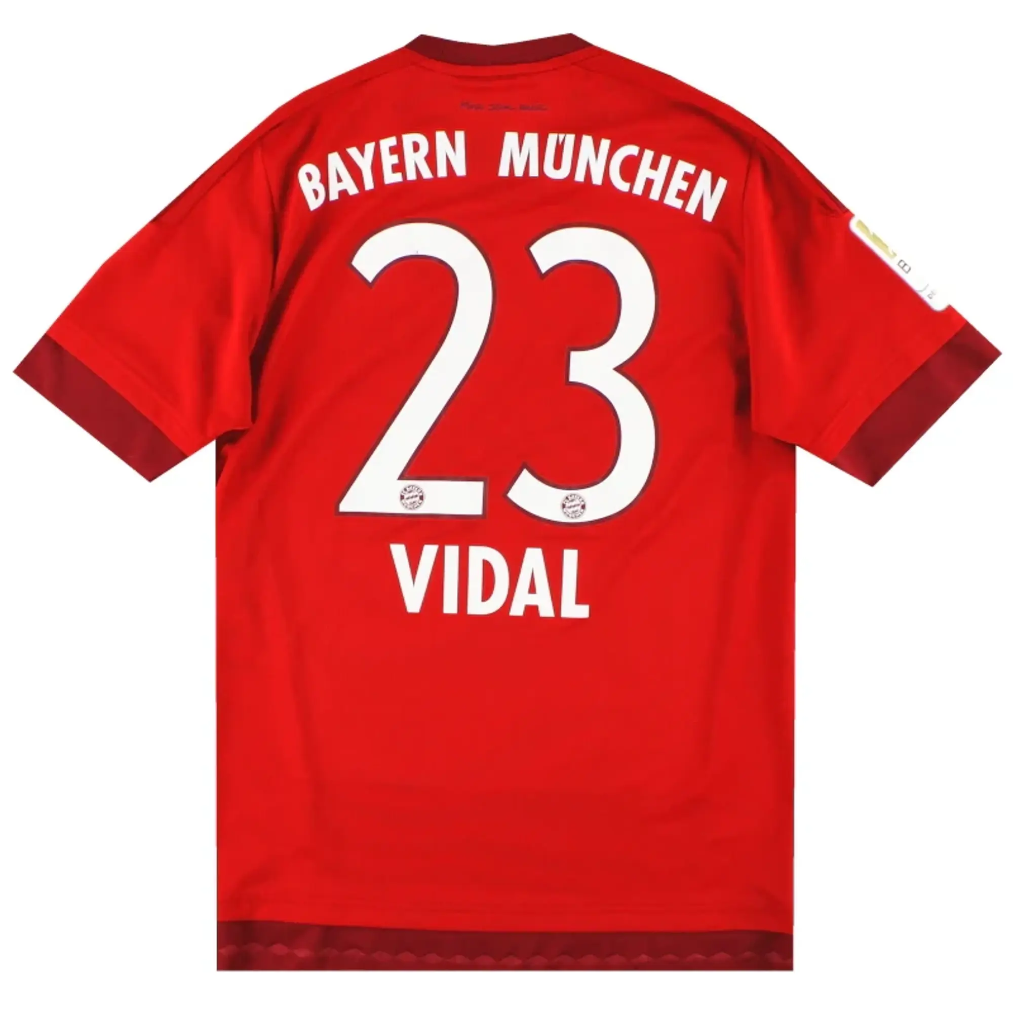 2015-16 Bayern Munich adidas Home Shirt Vidal #23 XL - Bayern Munich / Excellent / XL