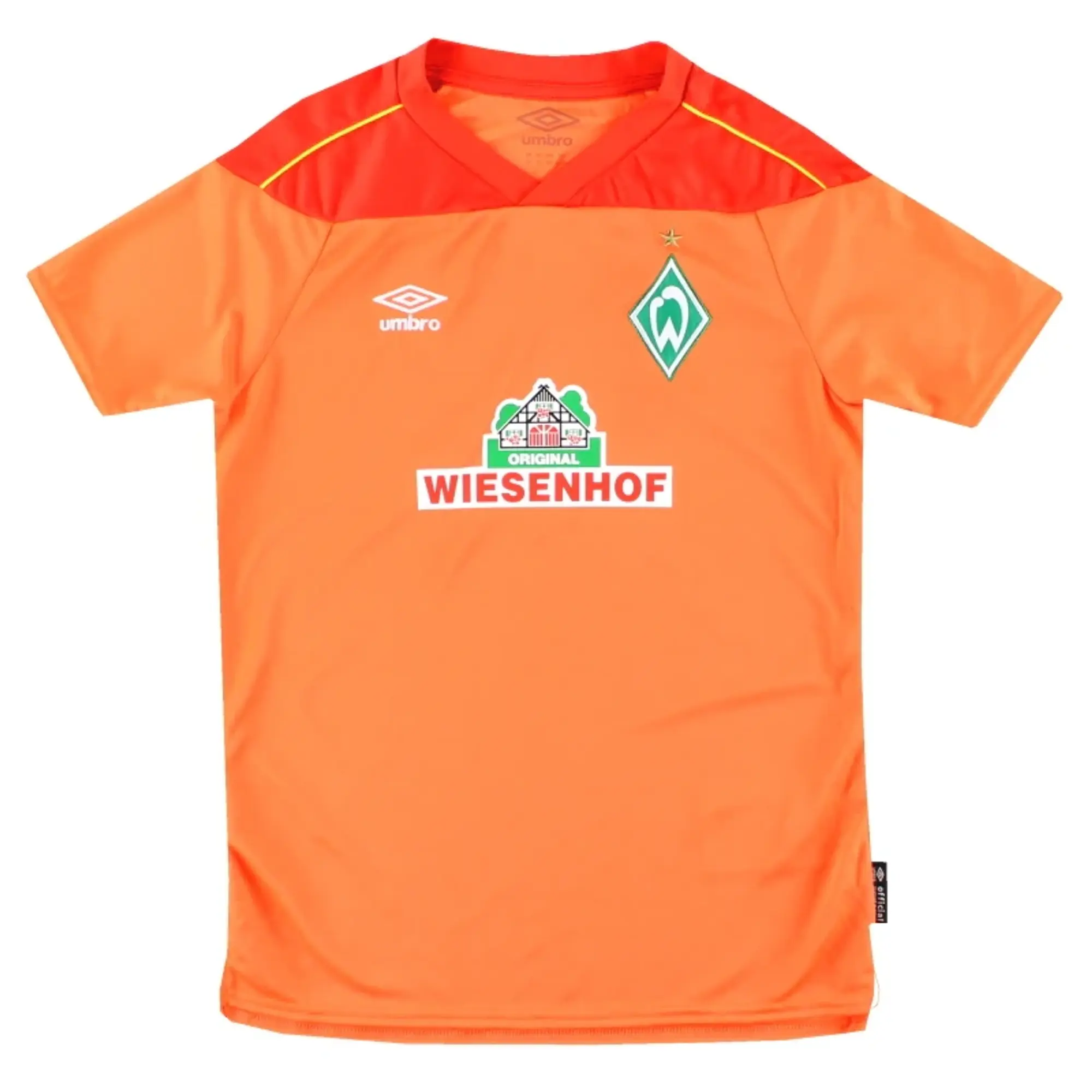 2020-21 Werder Bremen Umbro Goalkeeper Shirt *As New* - Werder Bremen / As New / Small Boys