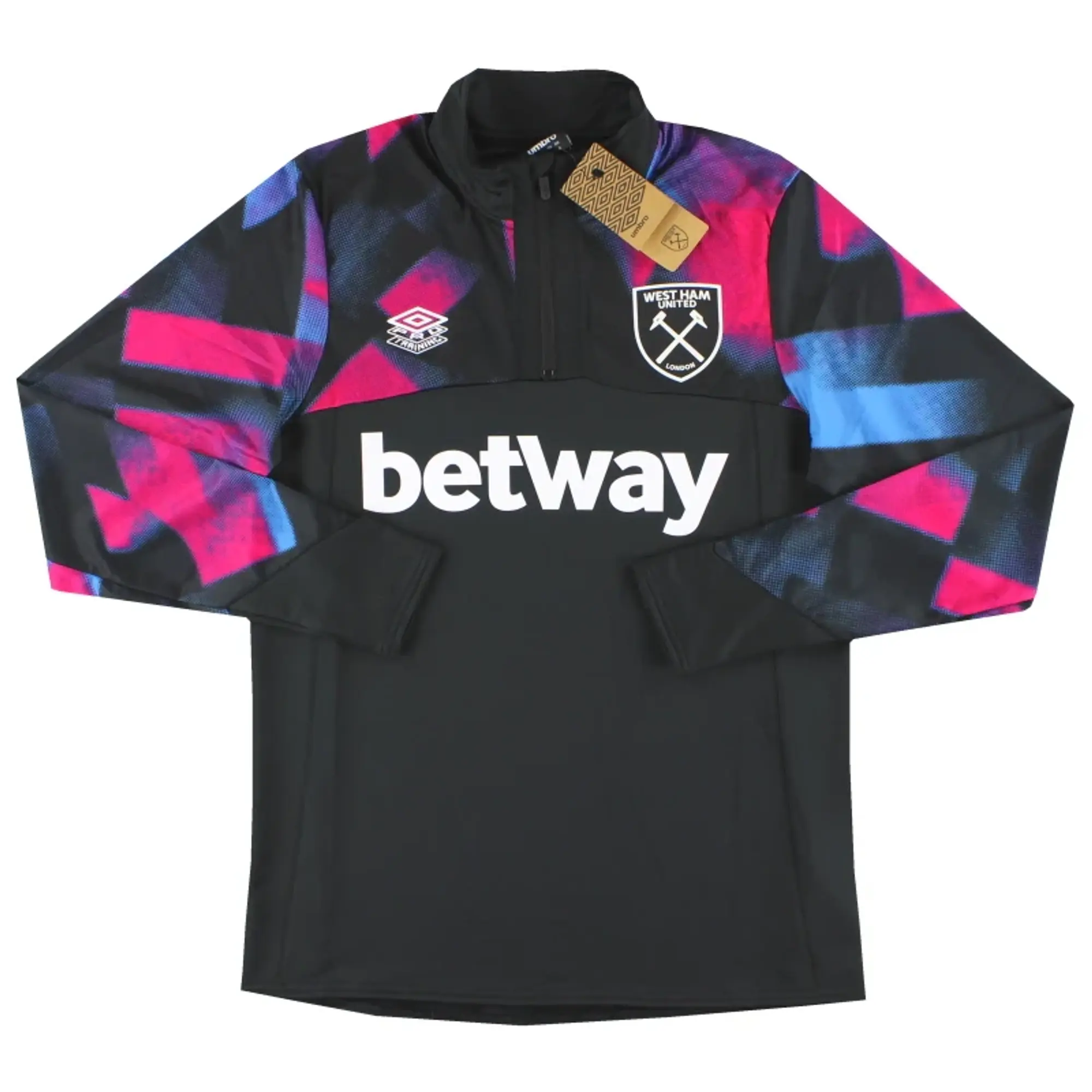 2022-23 West Ham Umbro 1/4 Zip Training Top *w/tags* M - West Ham / w/tags / Medium