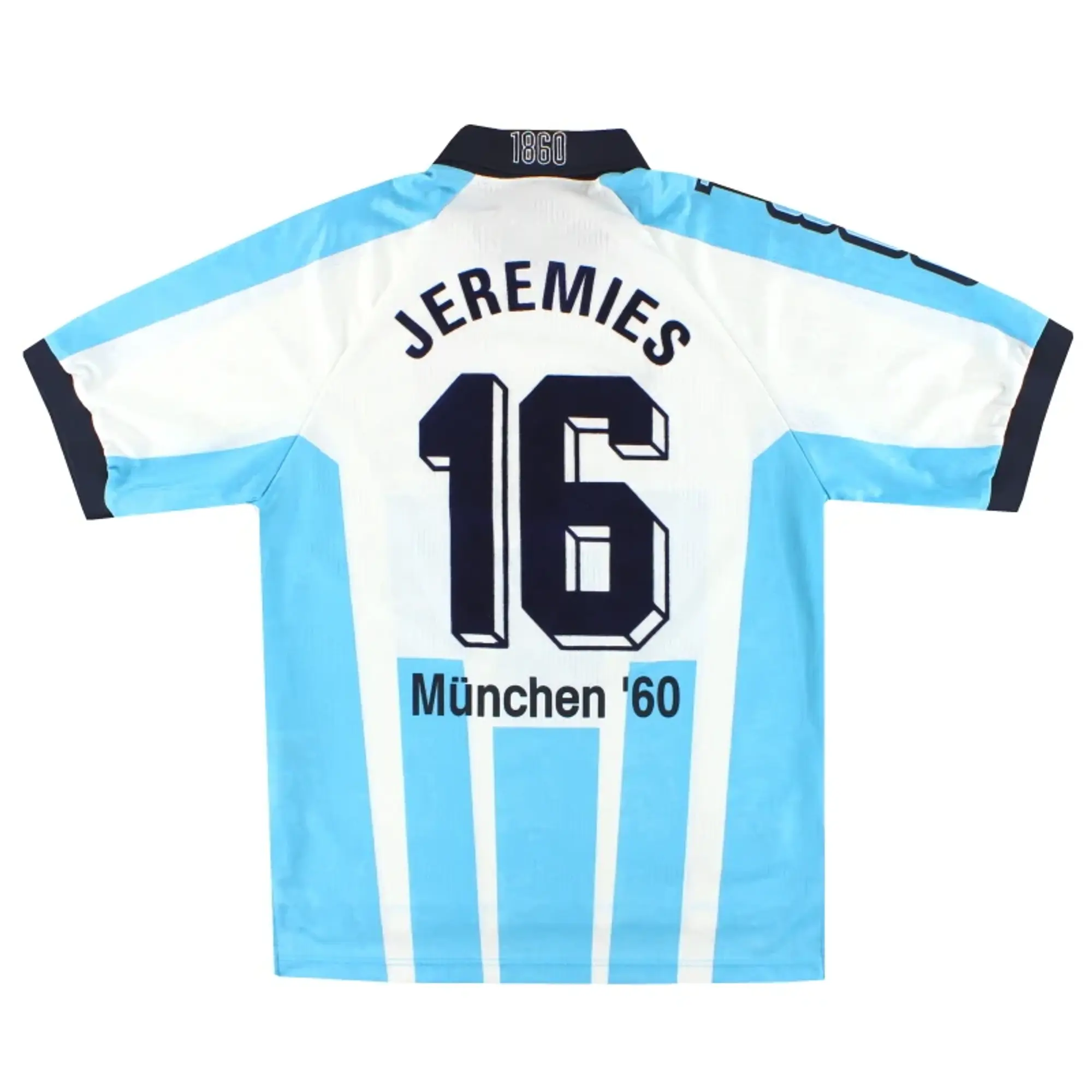 1996-97 1860 Munich Nike Home Shirt Jeremies #16 *Mint* M - 1860 Munich / Mint / Medium