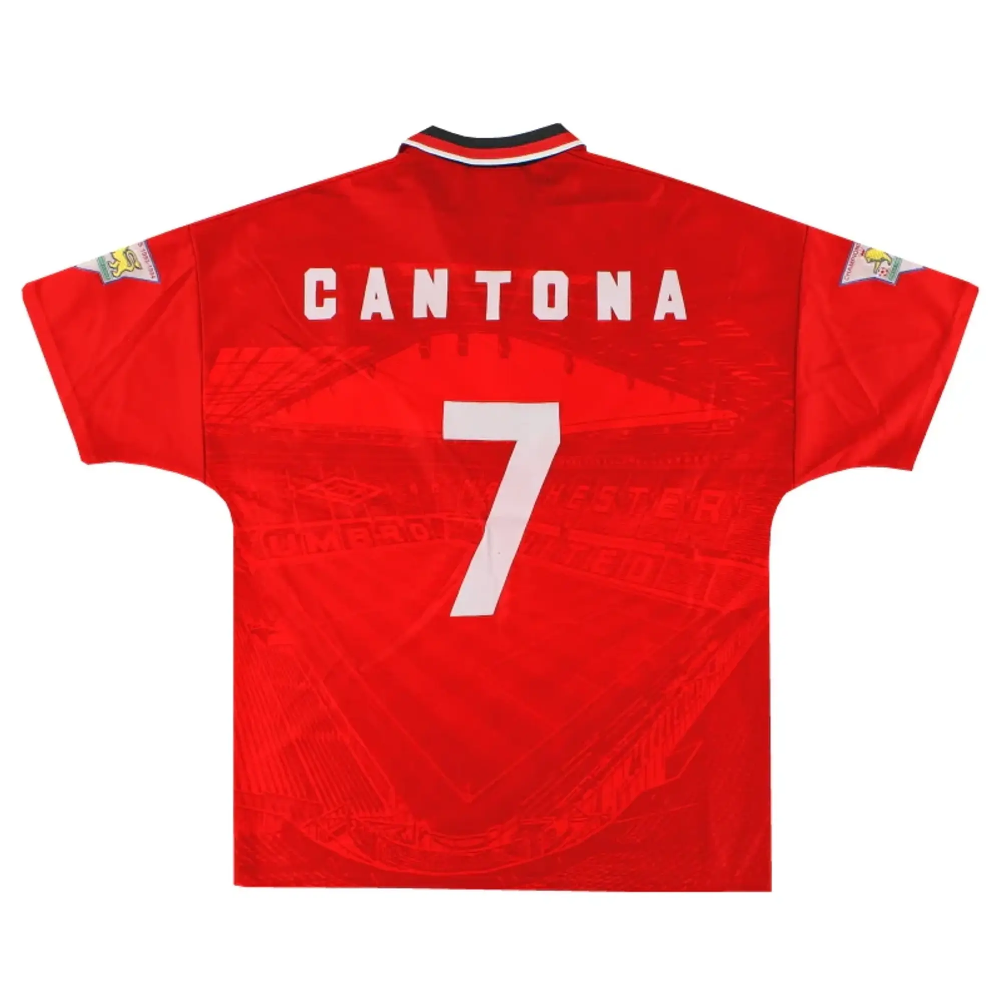 1994-96 Manchester United Umbro Home Shirt Cantona #7 L - Manchester United / Very Good / Large