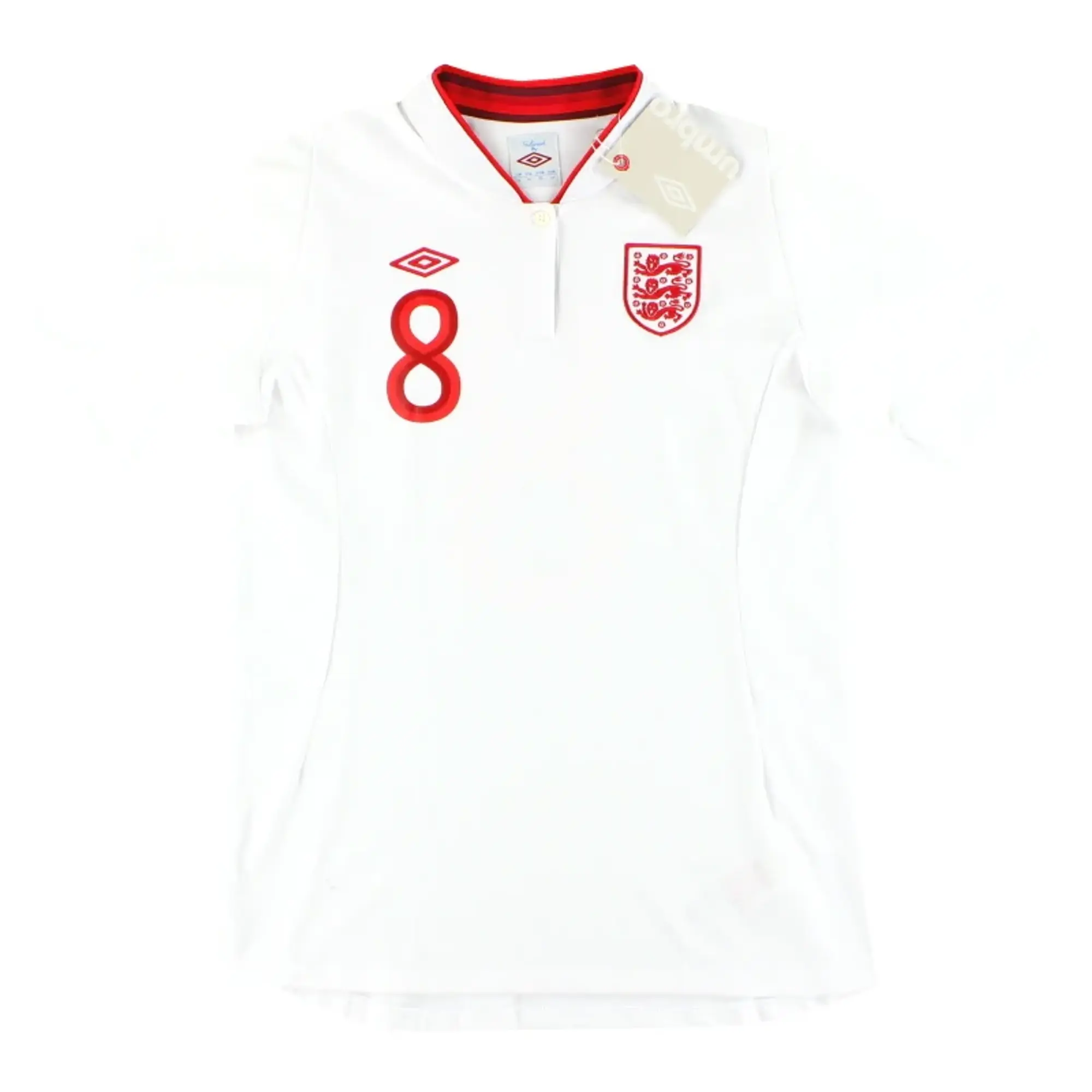 2012-13 England Umbro Women's Home Shirt #8 *w/tags* Women's 14 - England / w/tags / Women's 14
