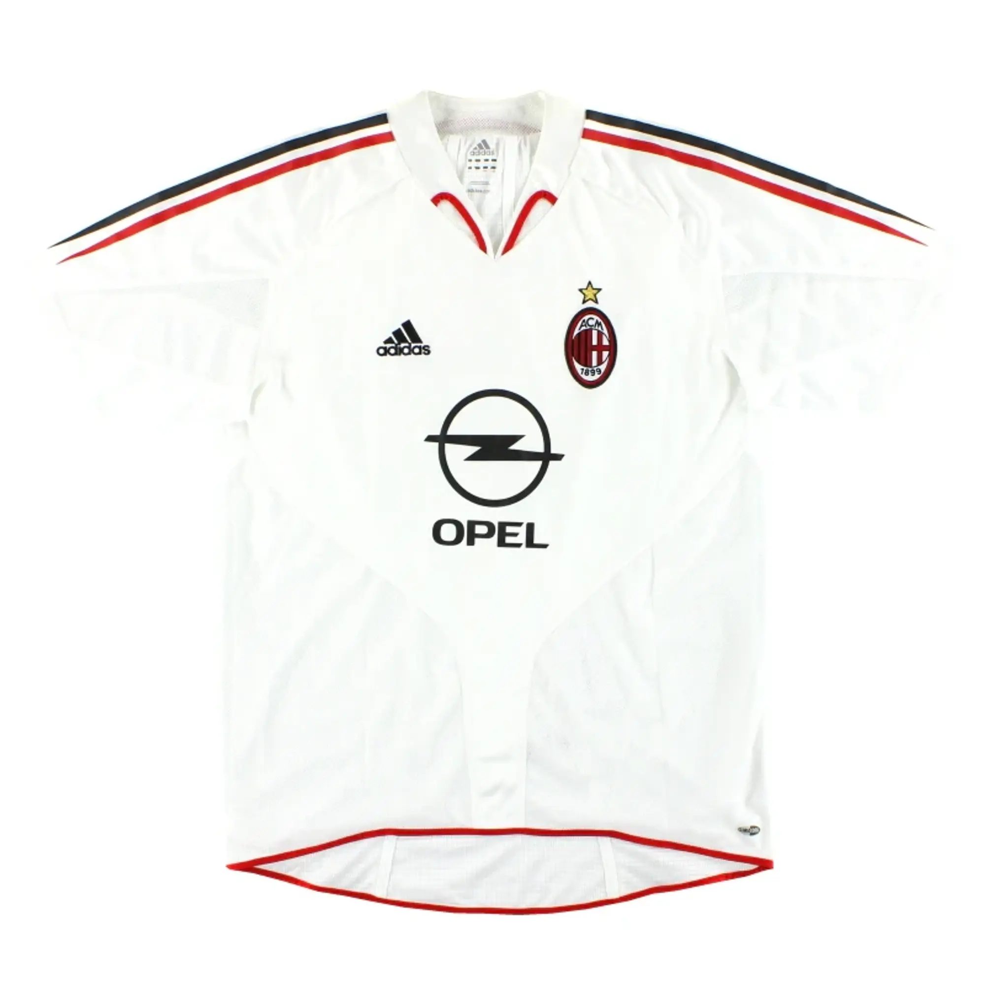 2004-05 AC Milan adidas Player Issue Away Shirt #3 *Mint* L - AC Milan / Mint / Large