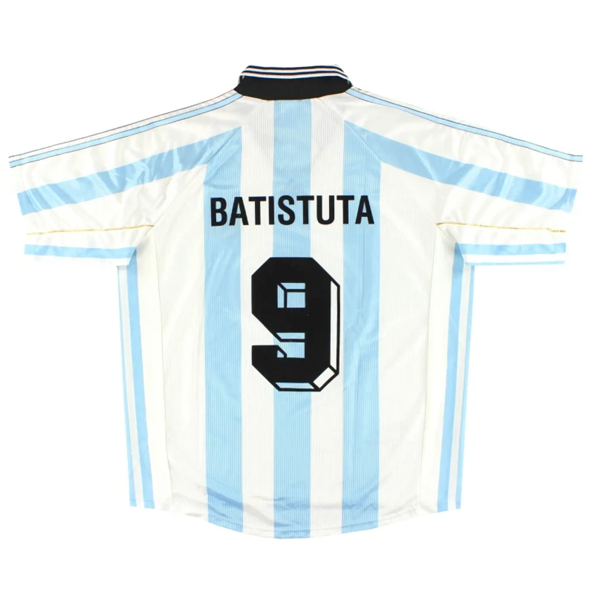 1998-99 Argentina adidas Home Shirt Batistuta #9 XL - Argentina / Excellent / XL