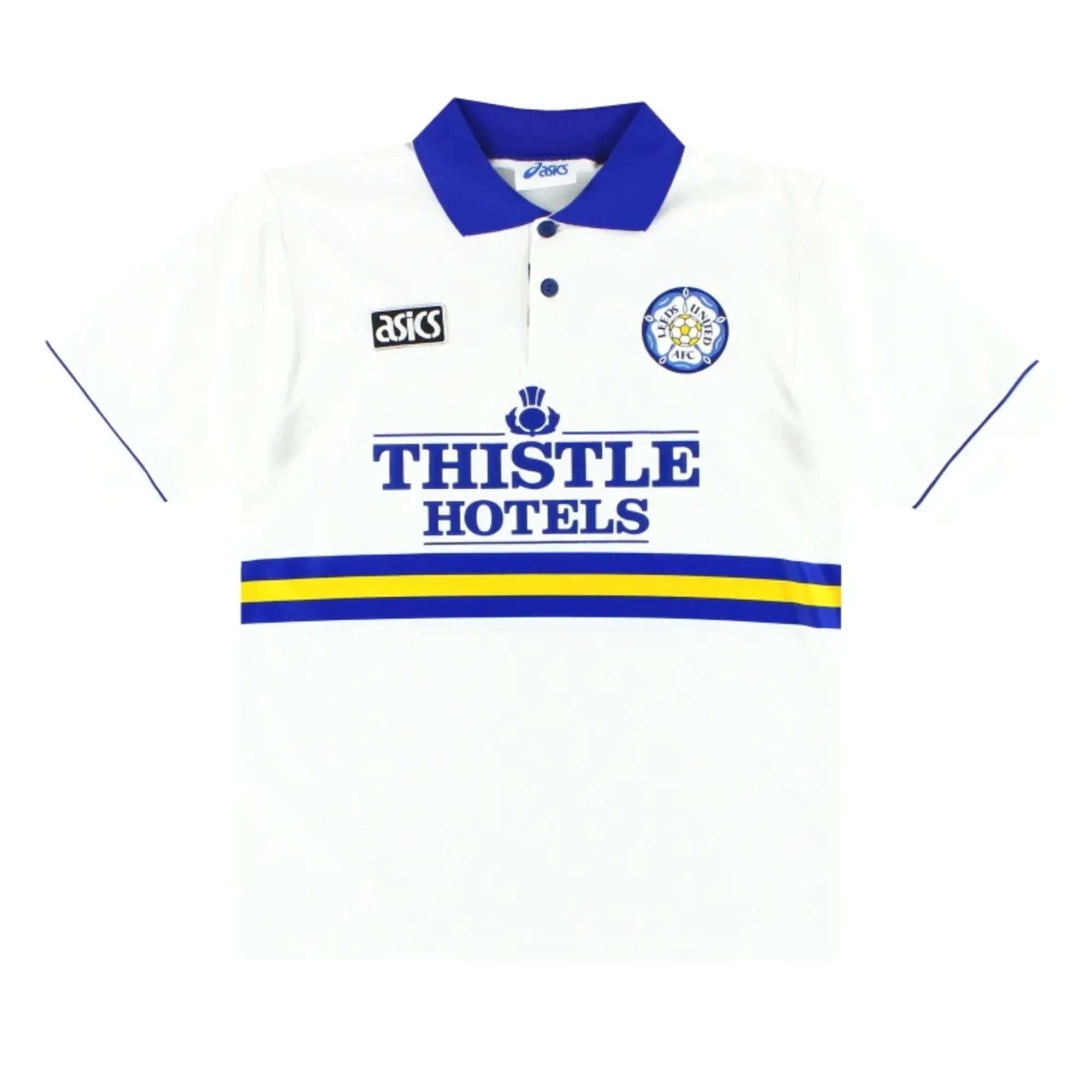 1993-95 Leeds Asics Home Shirt *Mint* XXL - Leeds / Mint / XXL