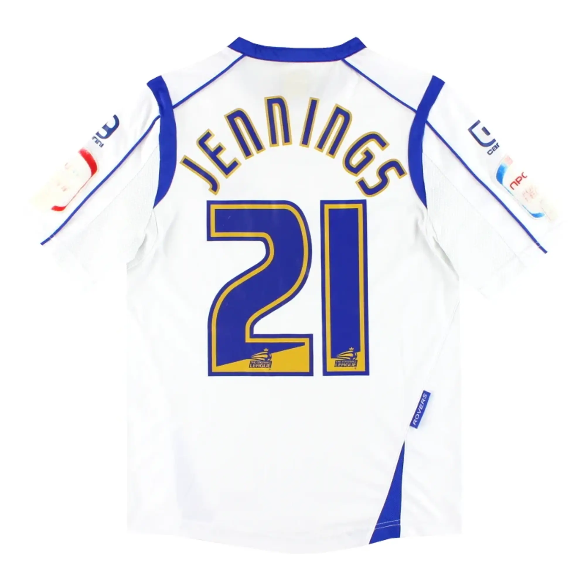 2010-11 Tranmere Rovers Carbrini Home Shirt Jennings #21 S.Boys - Tranmere Rovers / Very Good / Small Boys