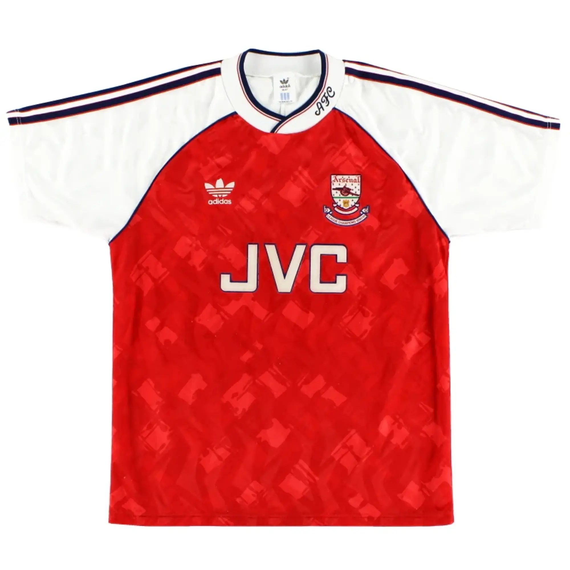 1990-92 Arsenal adidas 'Champions' Home Shirt XL - Arsenal / Very Good / XL