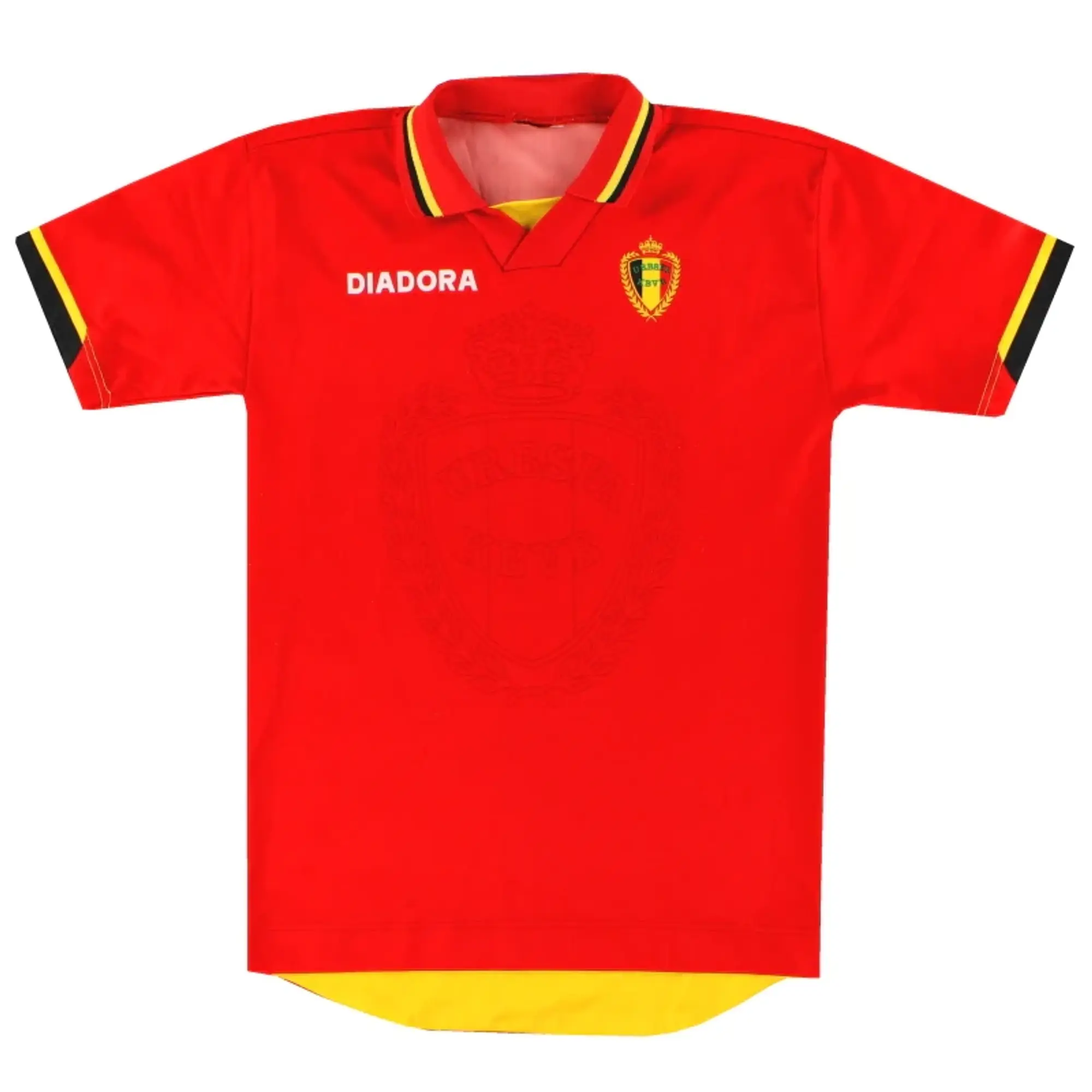 1996-97 Belgium Diadora Home Shirt Y - Belgium / Excellent / Youth