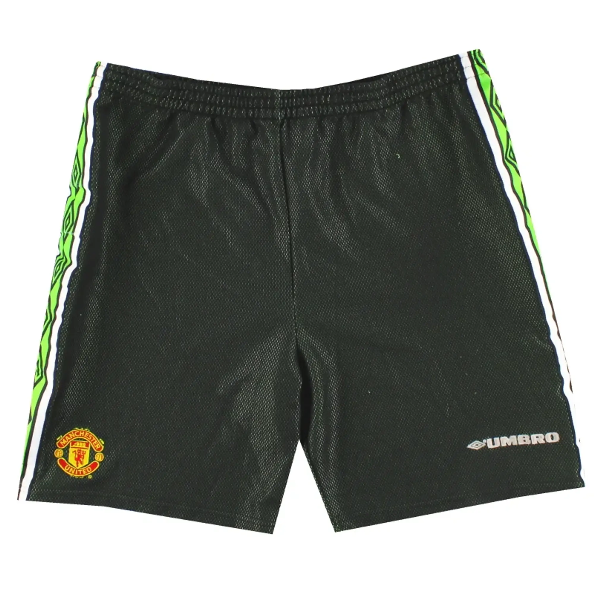 1998-99 Manchester United Umbro Goalkeeper Shorts L - Manchester United / Excellent / Large