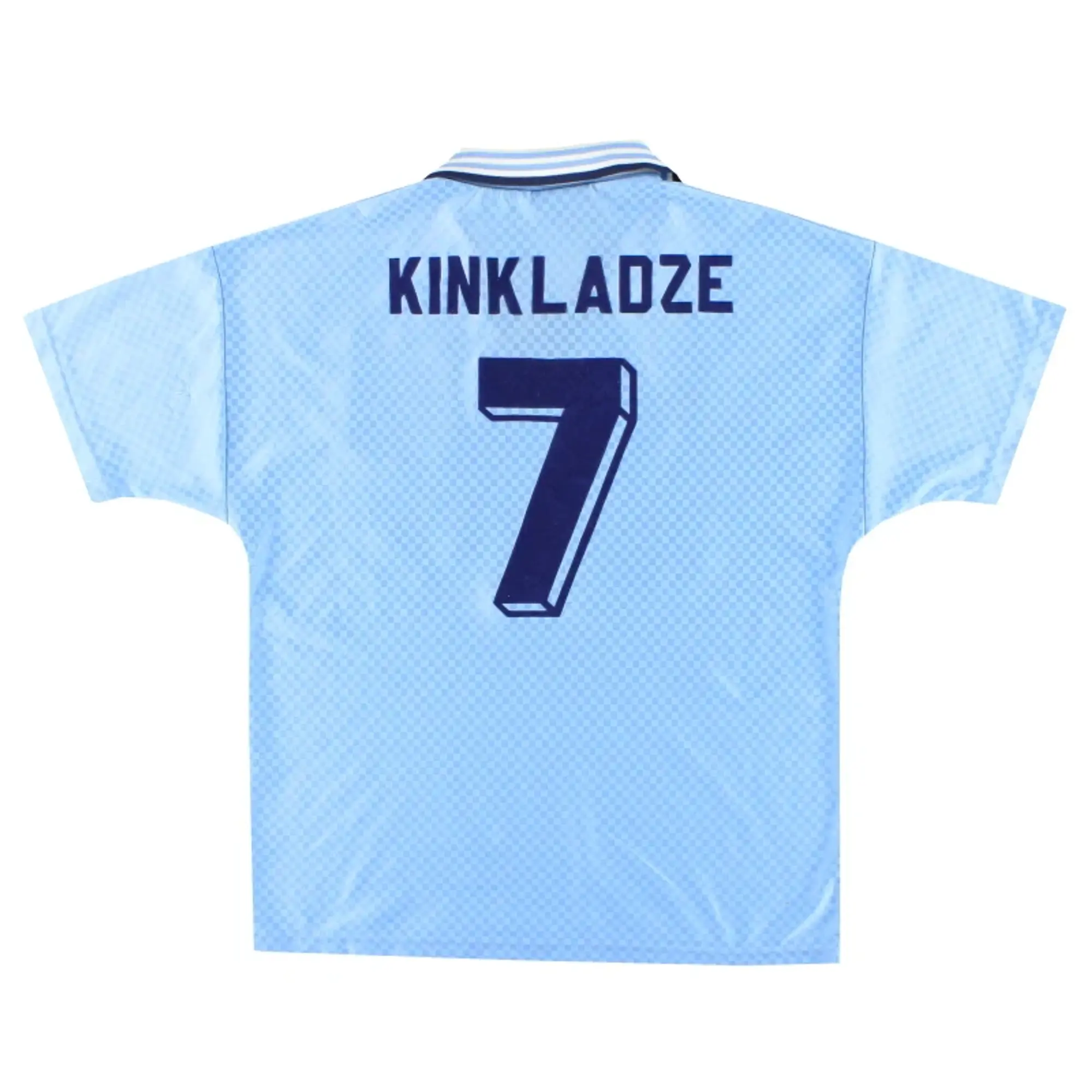 1995-97 Manchester City Umbro Home Shirt Kinkladze #7 M - Manchester City / Very Good / Medium