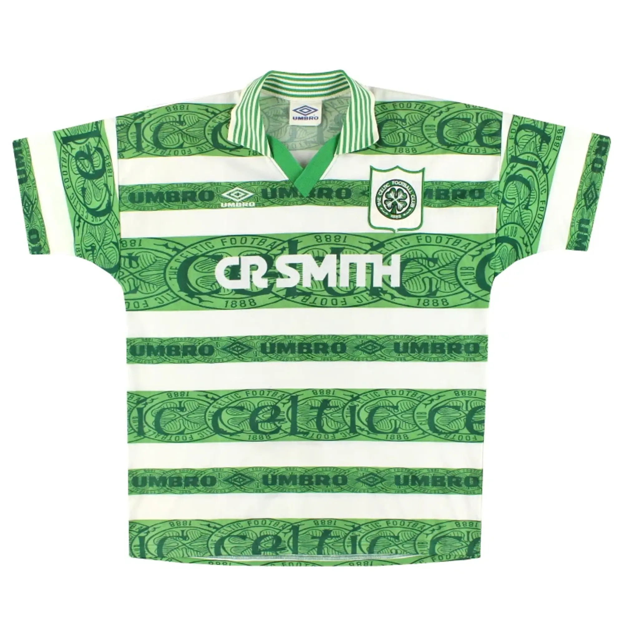 1995-97 Celtic Umbro Home Shirt L - Celtic / Very good / Large