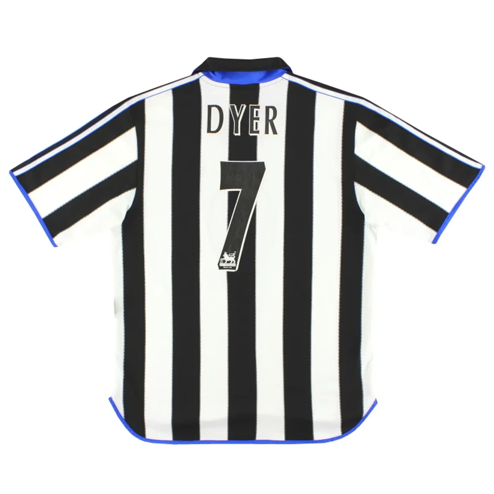 1999-00 Newcastle adidas Home Shirt Dyer #7 L - Newcastle United / Very Good / Large
