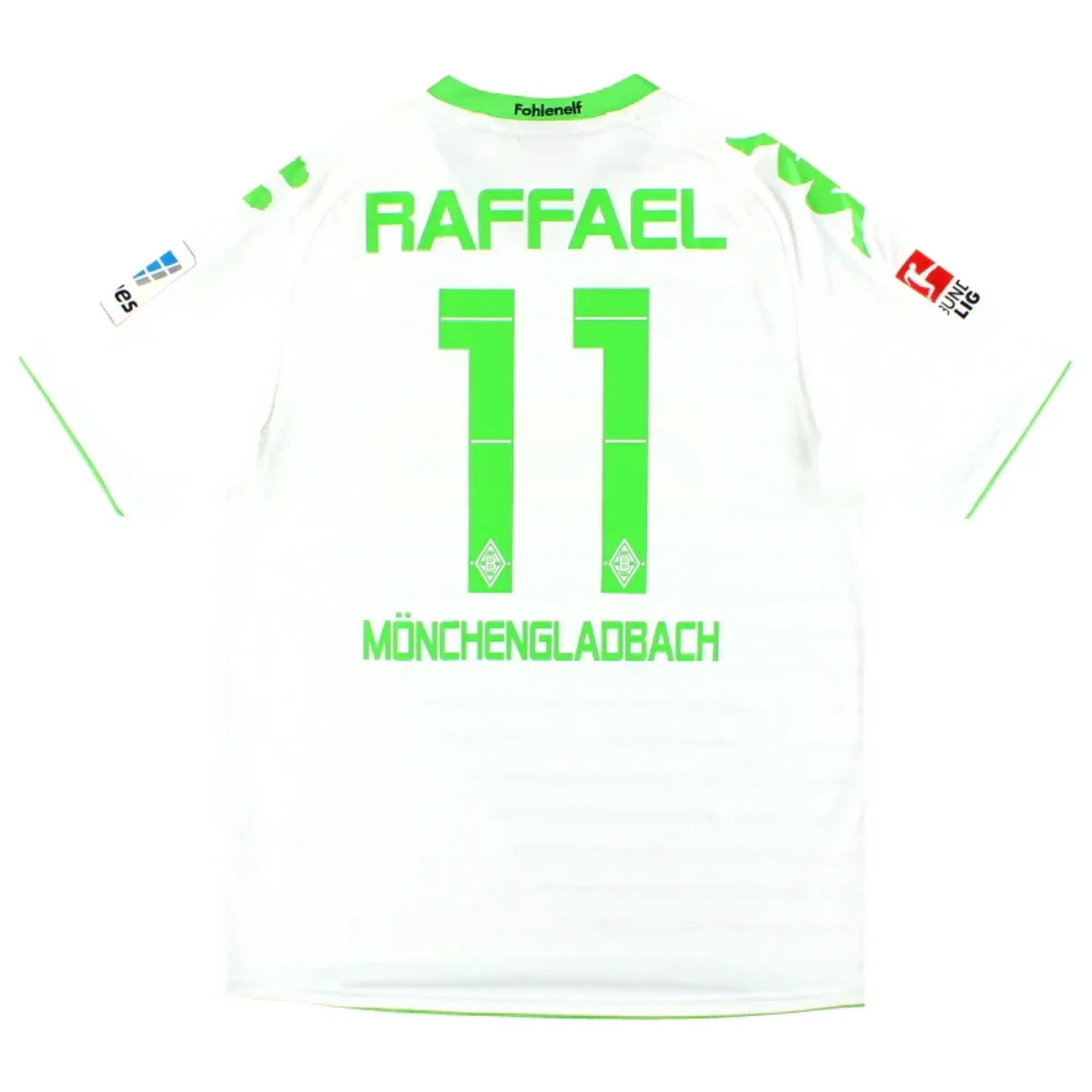 2013-14 Borussia Monchengladbach Kappa Home Shirt Raffael #11 *Mint* L - Borussia Monchengladbach / Mint / Large