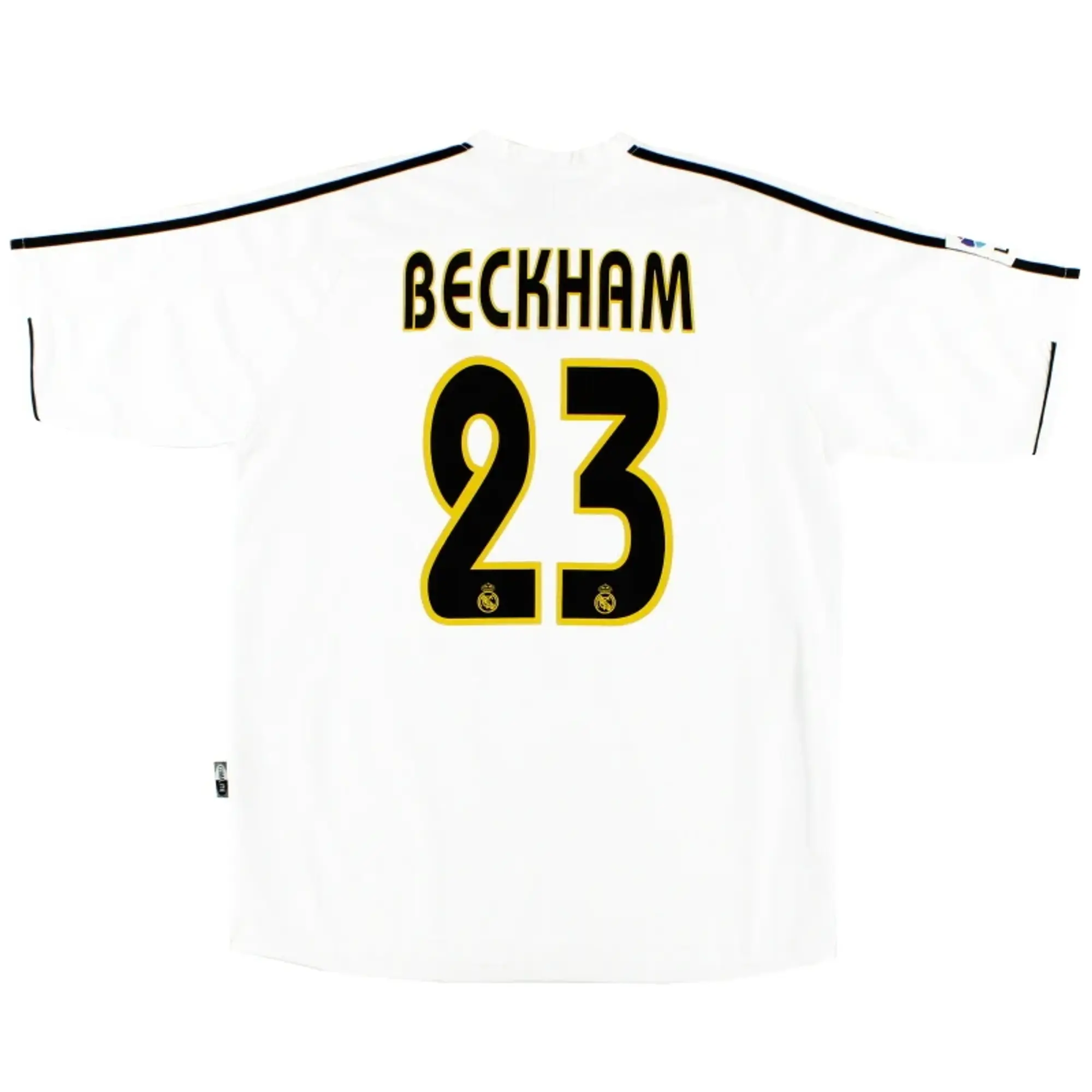 2003-04 Real Madrid adidas Home Shirt Beckham #23 M - Real Madrid / Excellent / Medium