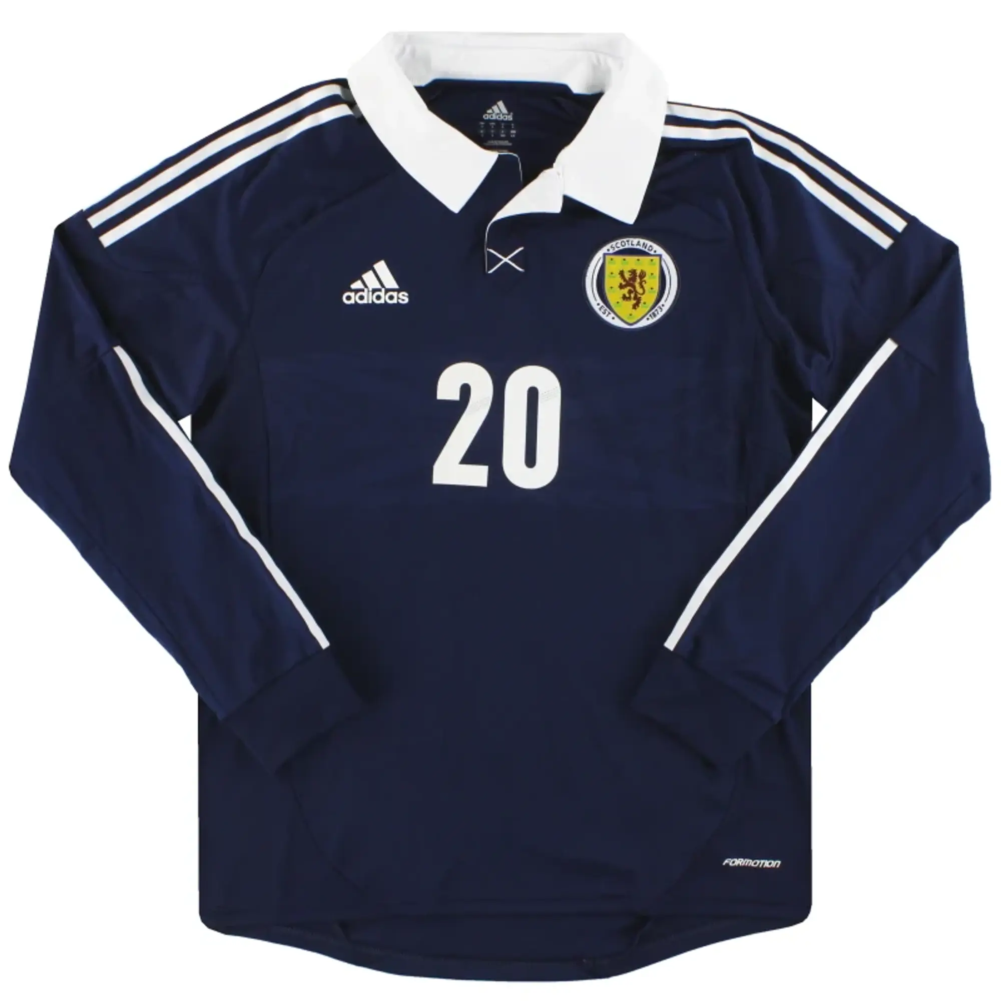 2011-13 Scotland adidas Player Issue Home Shirt L/S *As New* - Scotland / Large / 4