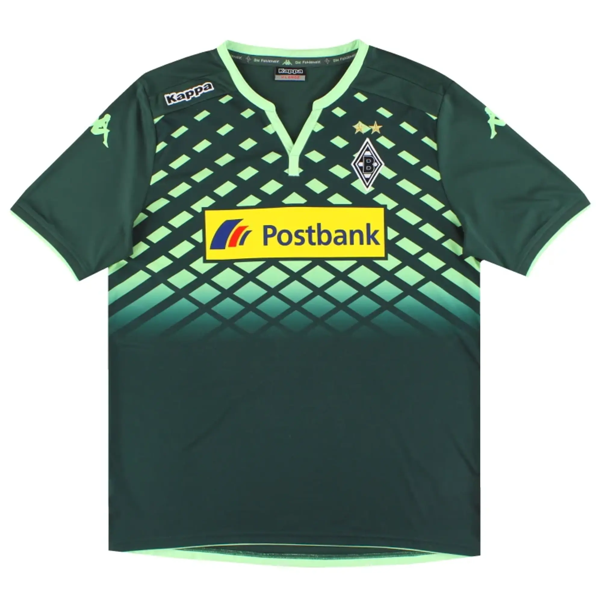 2015-16 Borussia Monchengladbach Kappa Away Shirt XL - Borussia Monchengladbach / Excellent / XL