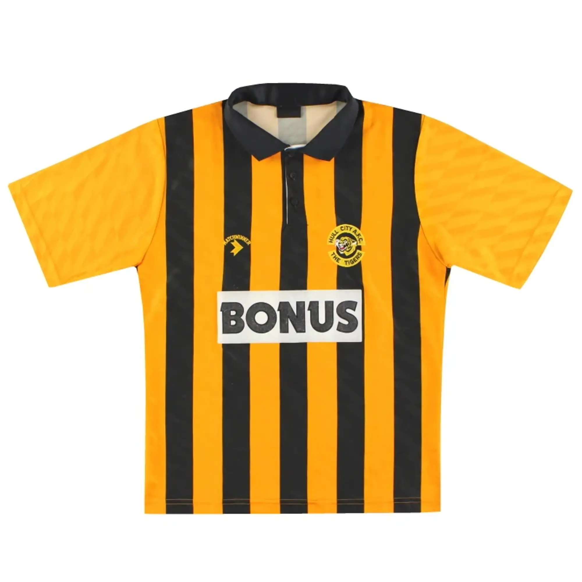 1990-92 Hull City Matchwinner Home Shirt M - Hull City / Excellent / Medium