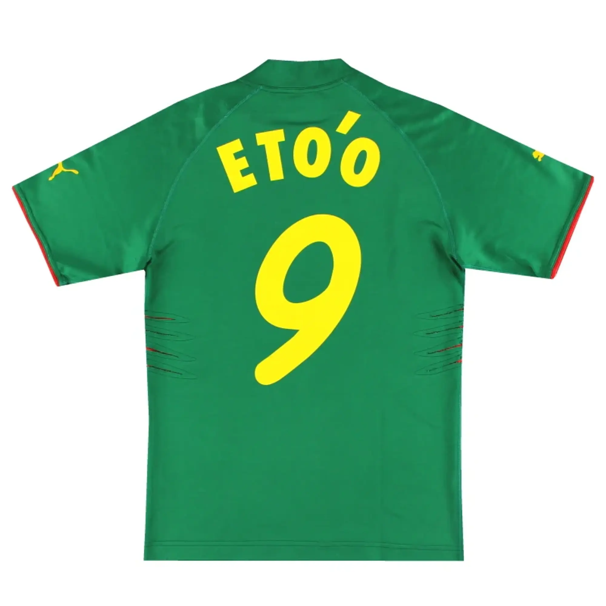 2004-06 Cameroon Puma Home Shirt Eto'o #9 S - Cameroon / Very Good / Small
