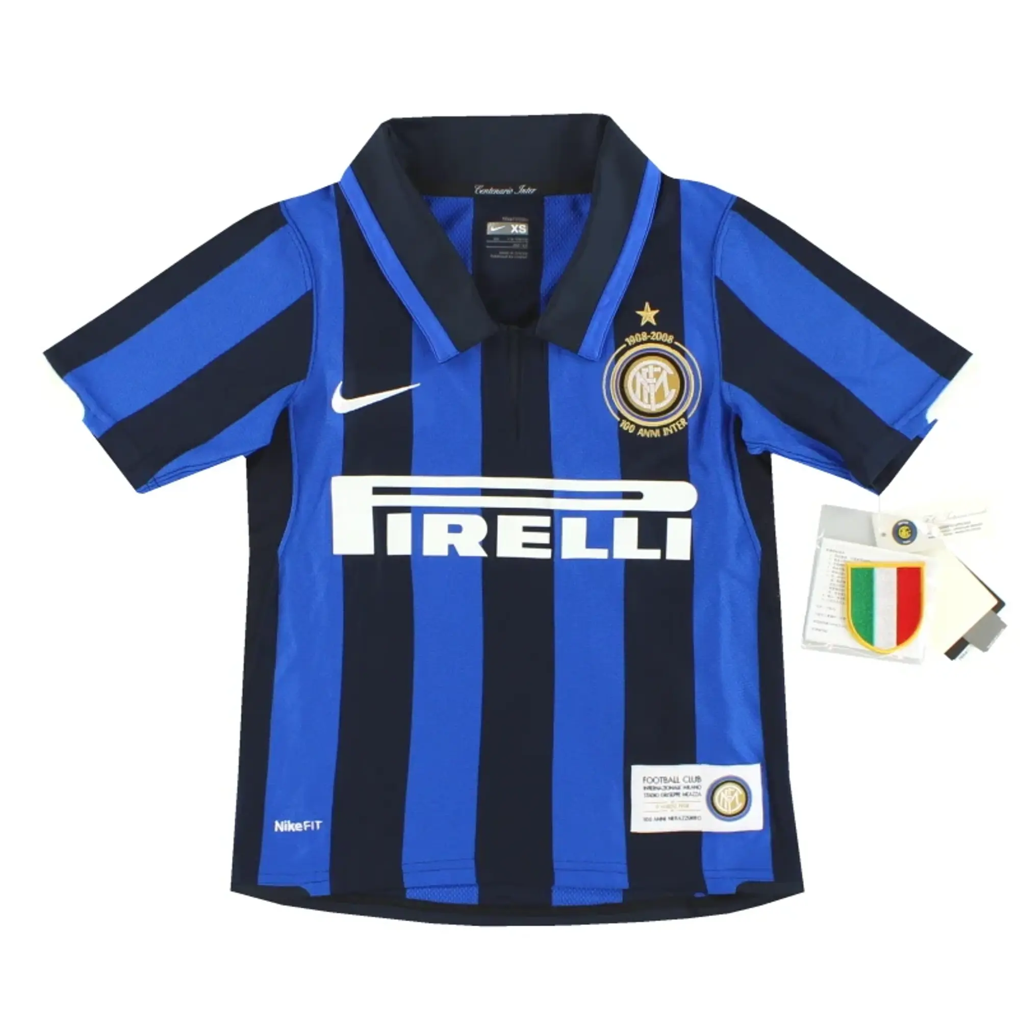 2007-08 Inter Milan Nike Centenary Home Shirt *w/tags* XS.Boys - Inter Milan / w/tags / Youth