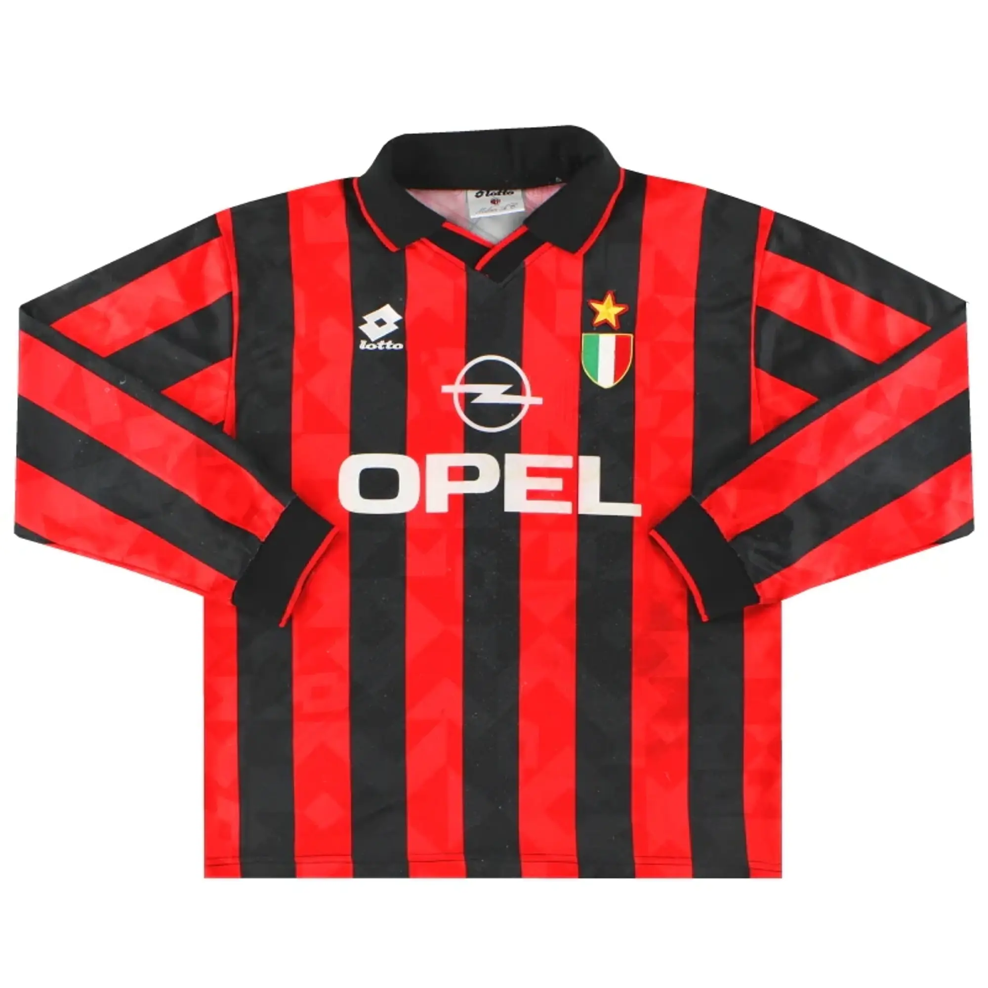 1994-95 AC Milan Lotto Home Shirt L/S XL - AC Milan / Good / XL
