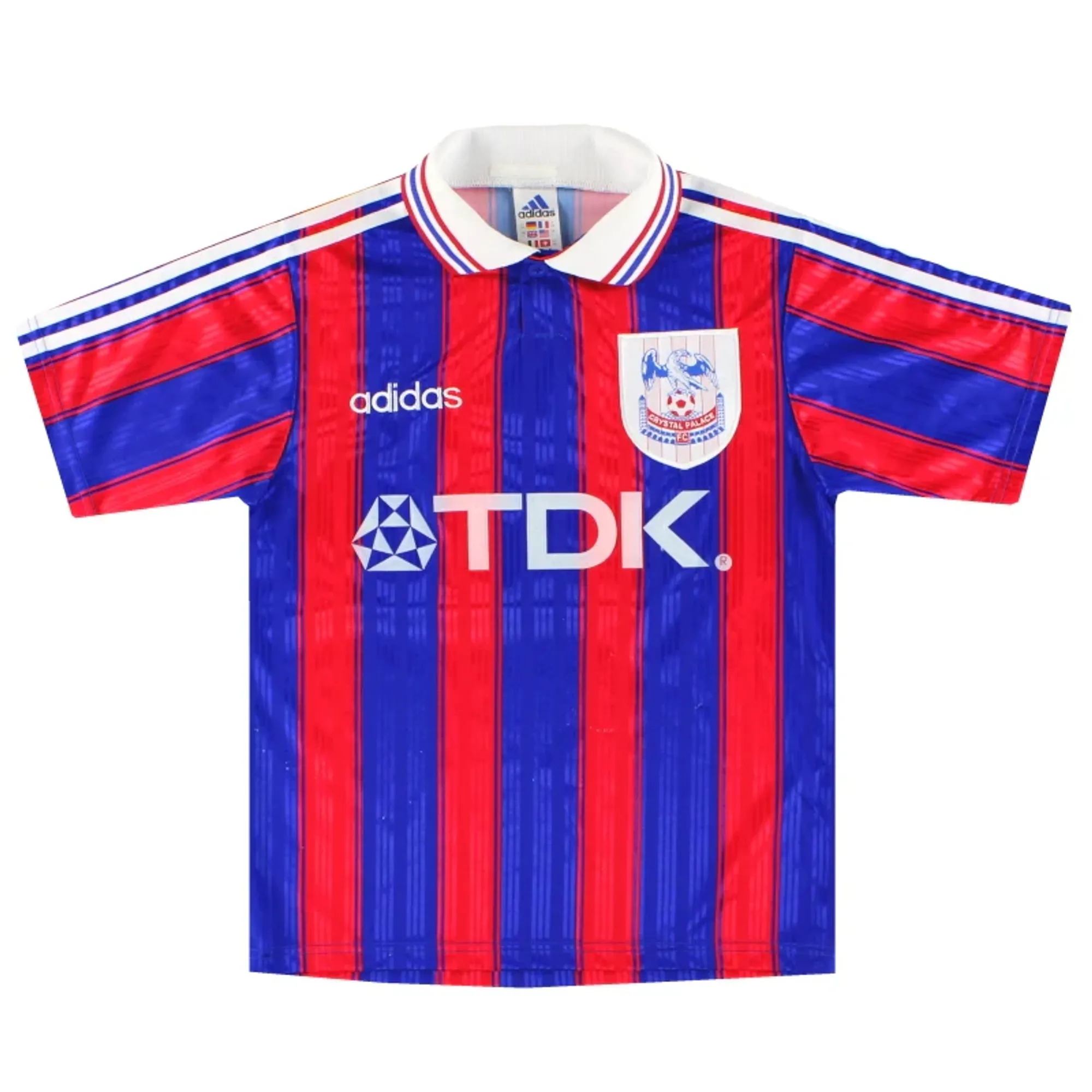 クリスタルパレス　ユニフォーム　96-98 ホームユニフォーム　adidas 1996-98 Crystal Palace home shirt adidas L Excellent - Football