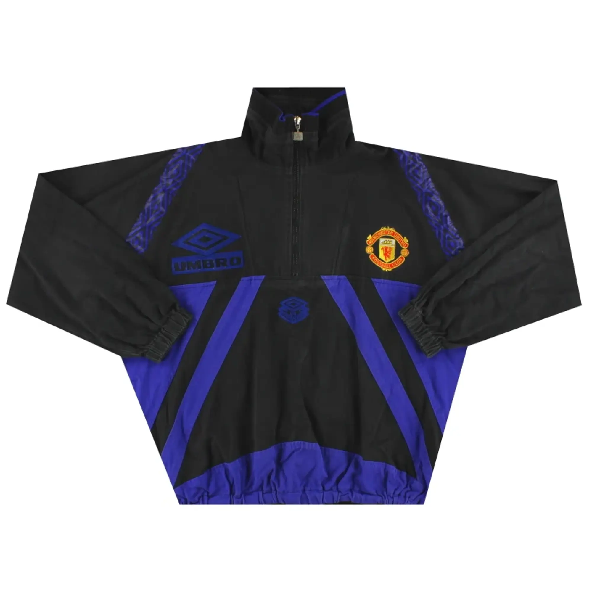 1996-97 Manchester United Umbro 1/2 Zip Track Jacket M - Manchester United / Very good / Medium