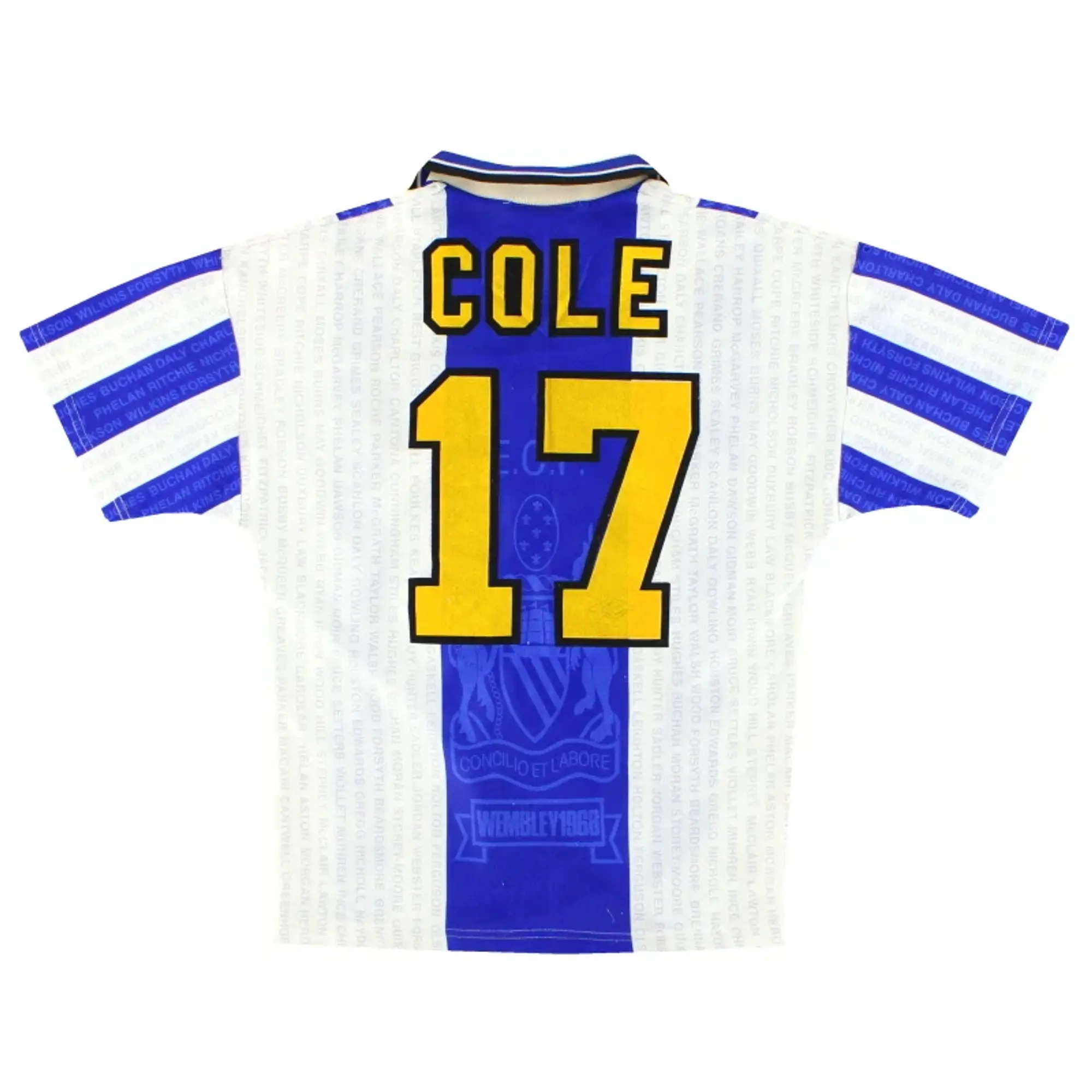 1994-96 Manchester United Umbro Third Shirt Cole #17 L.Boys - Manchester United / Excellent / Large Boys