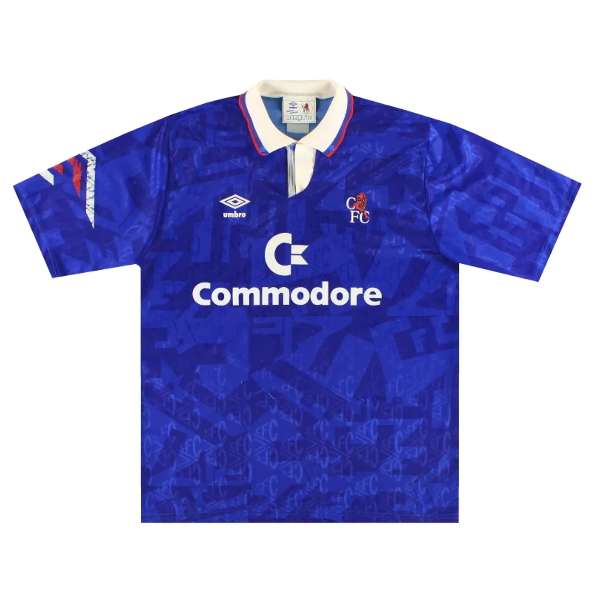 1991-93 Chelsea Umbro Home Shirt L - Chelsea / Very good / Large