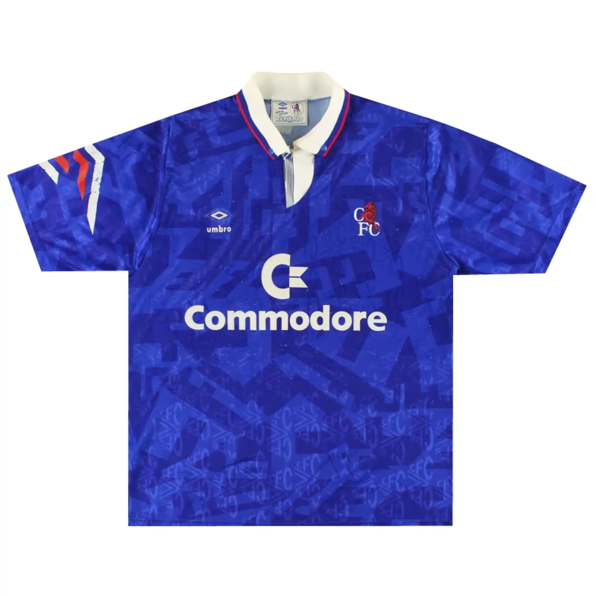 1991-93 Chelsea Umbro Home Shirt L - Chelsea / Very good / Large
