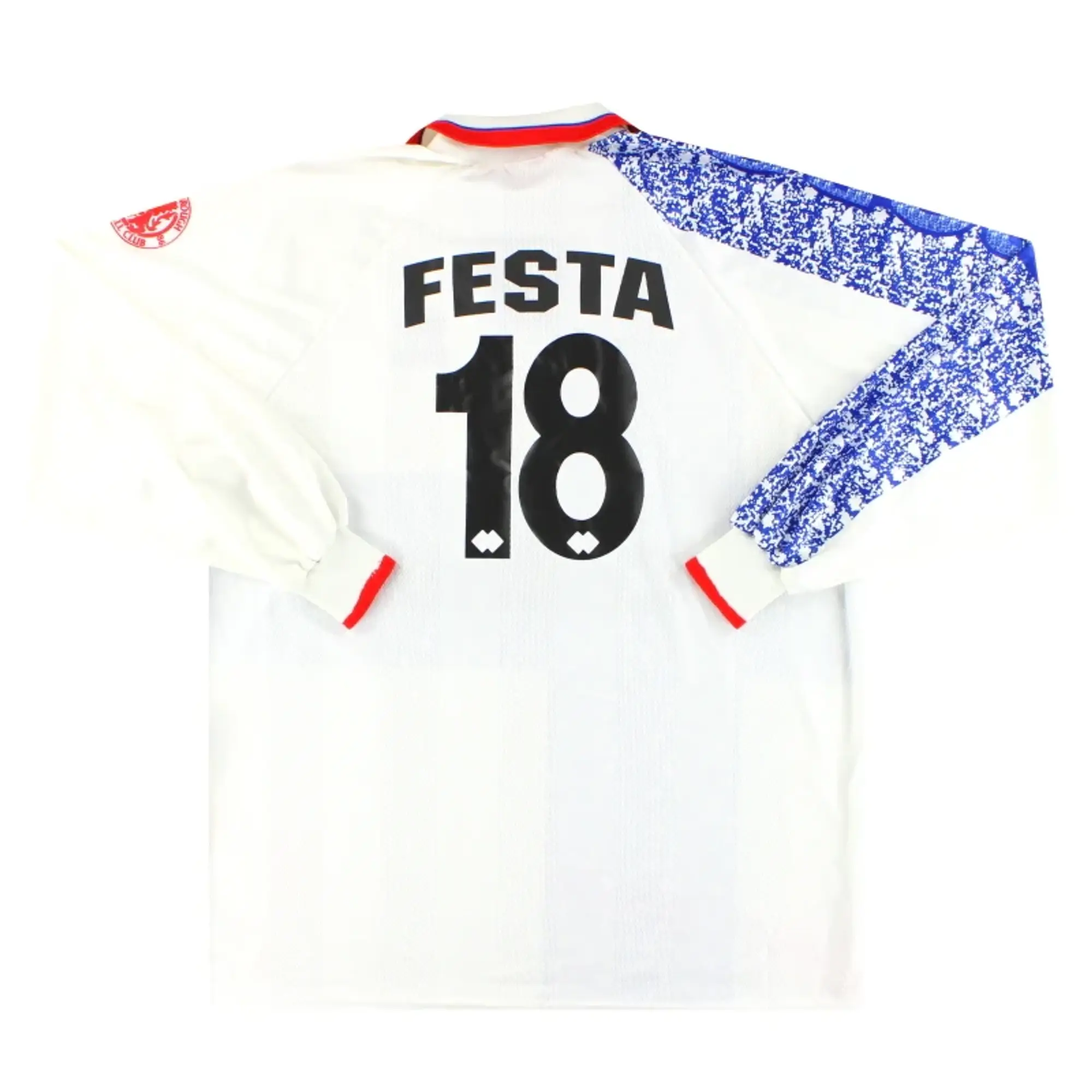 1996-97 Middlesbrough Errea Player Issue Away Shirt Festa #18 L/S XXL - Middlesbrough / Excellent / XXL