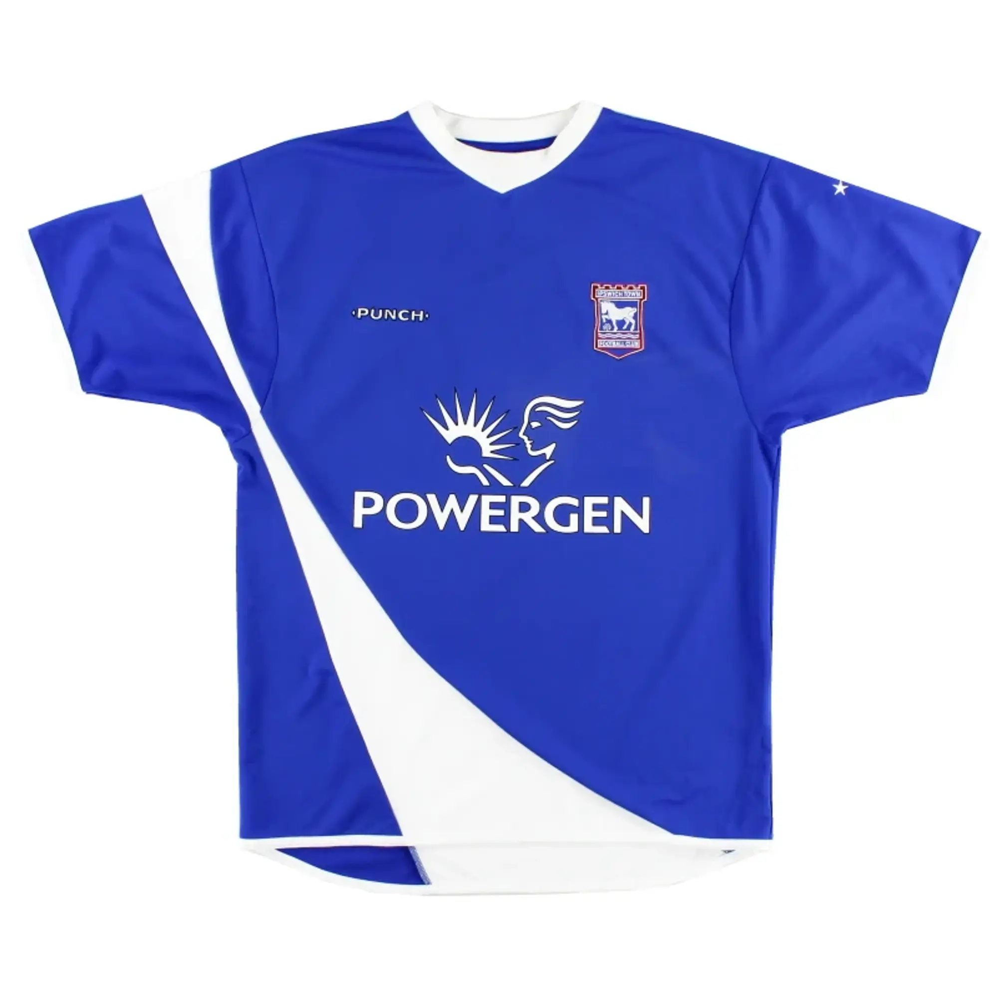 2005-06 Ipswich Punch Home Shirt *Mint* M - Ipswich / Excellent / Medium
