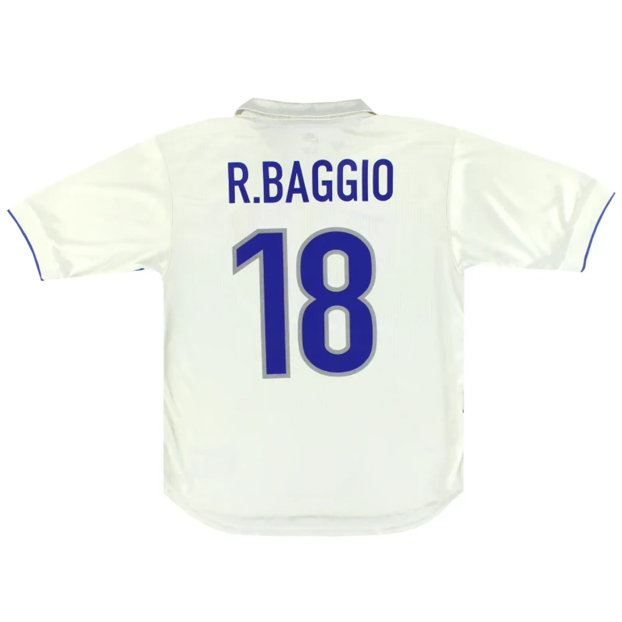 1997-98 Italy Nike Away Shirt R. Baggio #18 M - Italy / Excellent / Medium