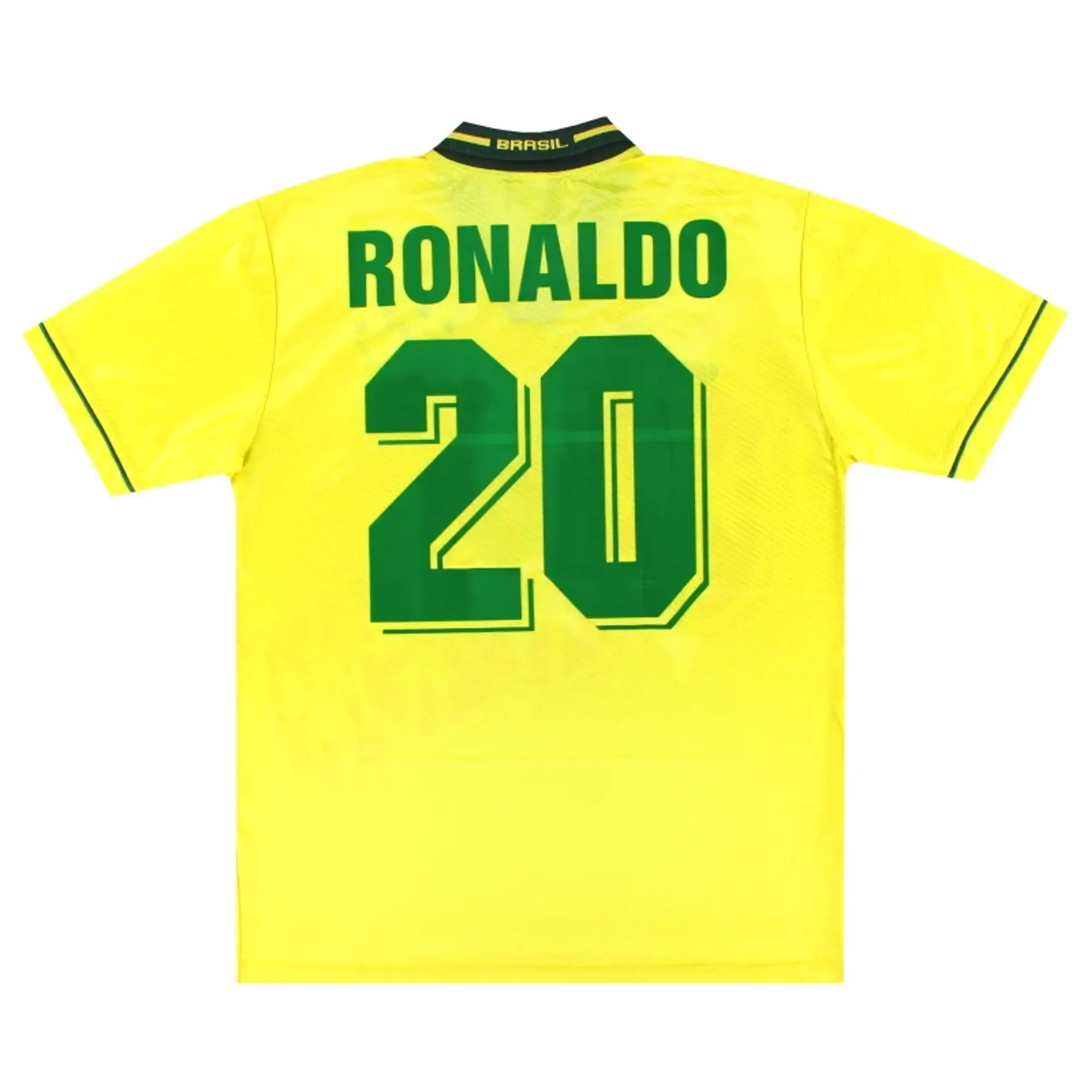 1994-95 Brazil Umbro Home Shirt Ronaldo #20 *Mint* L - Brazil / Mint / Large