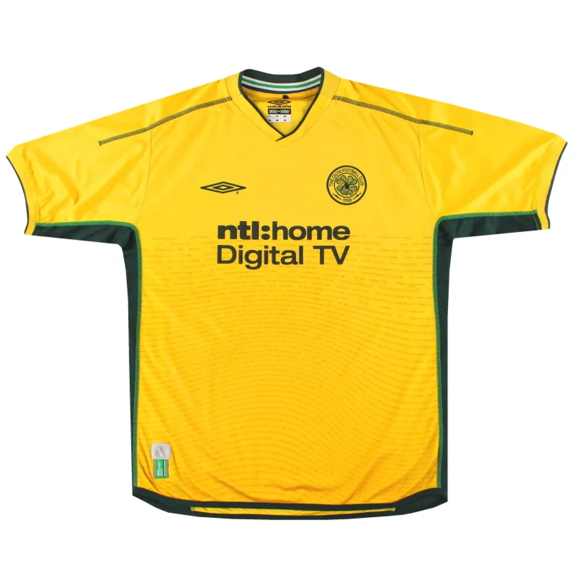 2002-03 Celtic Umbro Away Shirt Larsson #7 L - Celtic / Excellent / Large