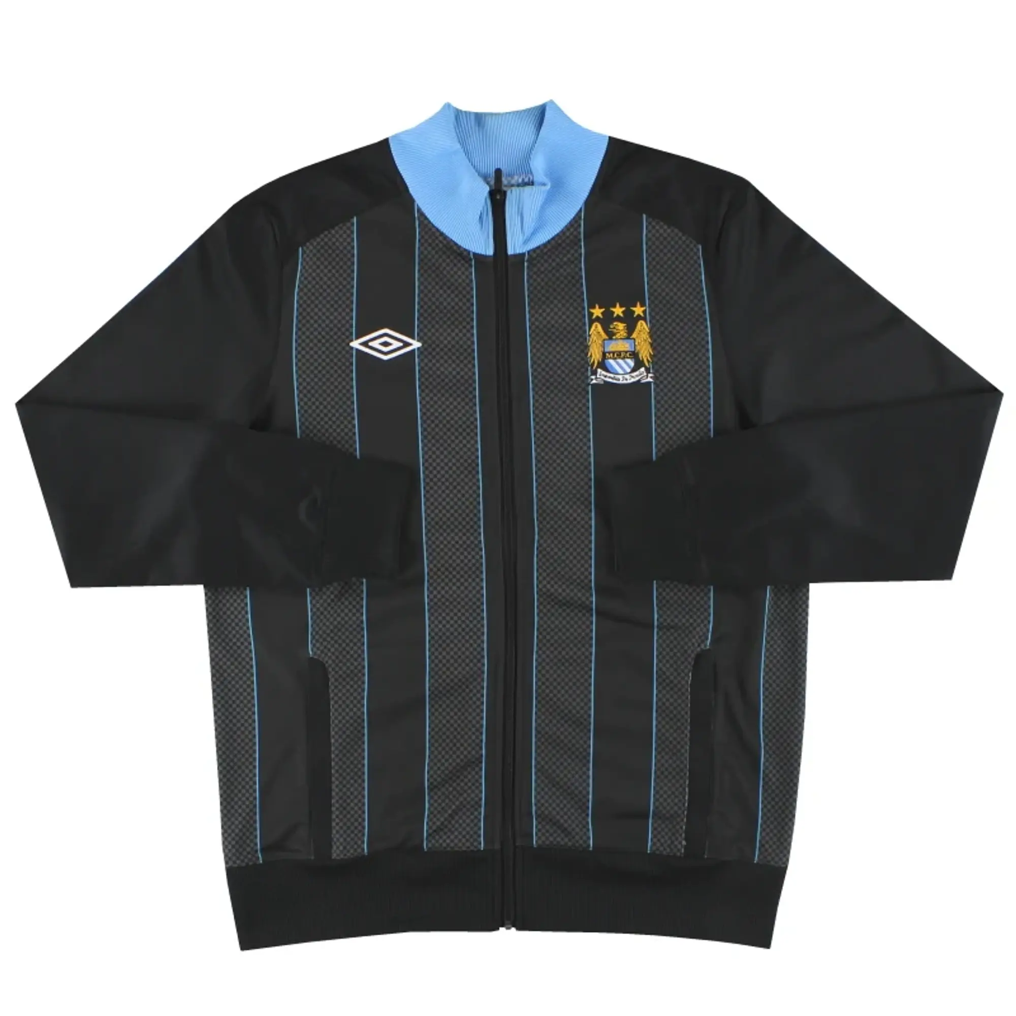 2009-10 Manchester City Umbro Track Jacket *Mint* L - Manchester City / Mint / Large
