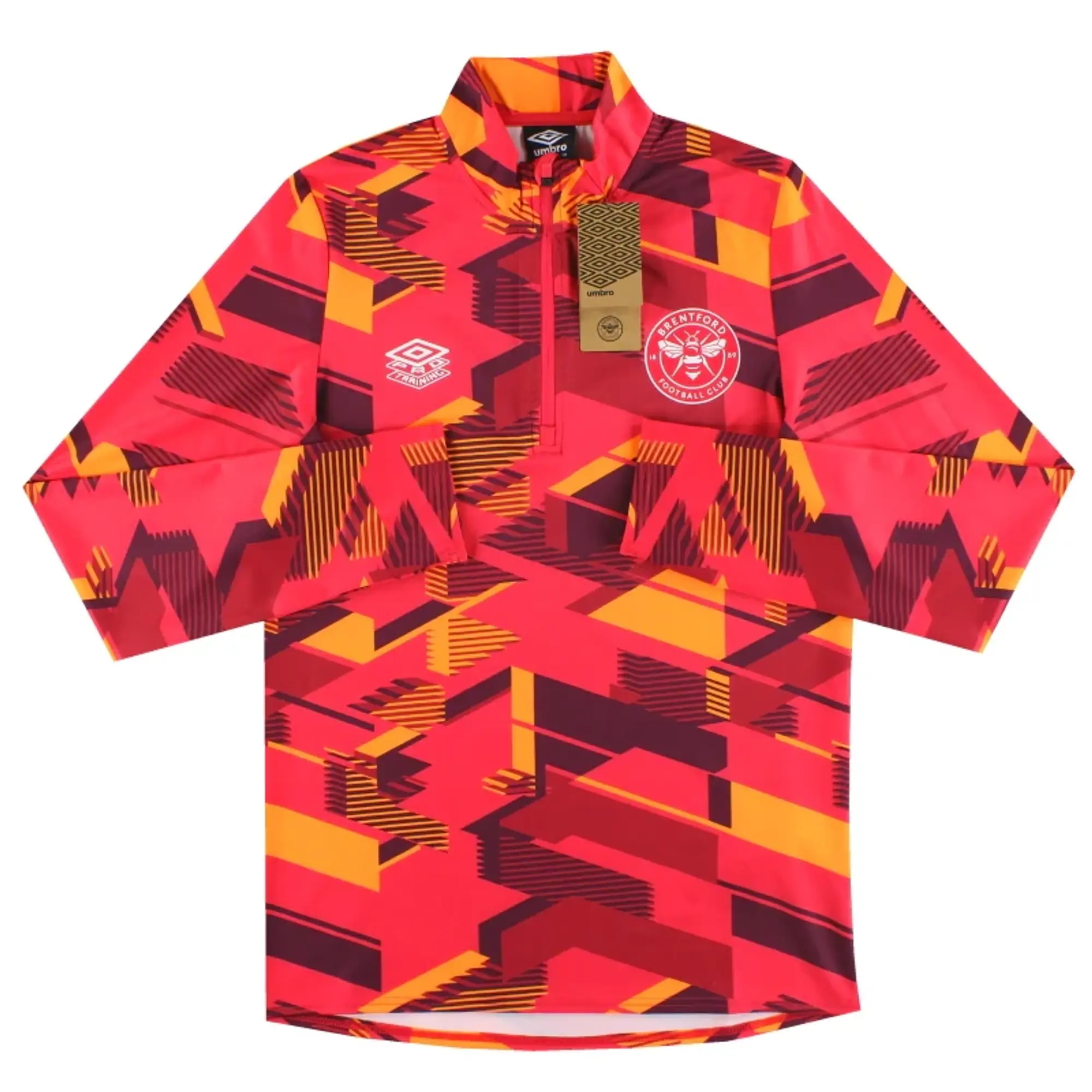 2023-24 Brentford Umbro Mid Layer 1/4 Zip Top *BNIB* - Brentford / BNIB / Small
